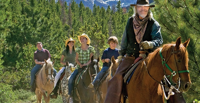 Horseback riding in White Hall.