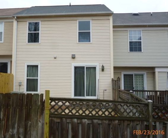 Sample photograph for Baltimore County Rental License Application. Date stamped photo of rear.