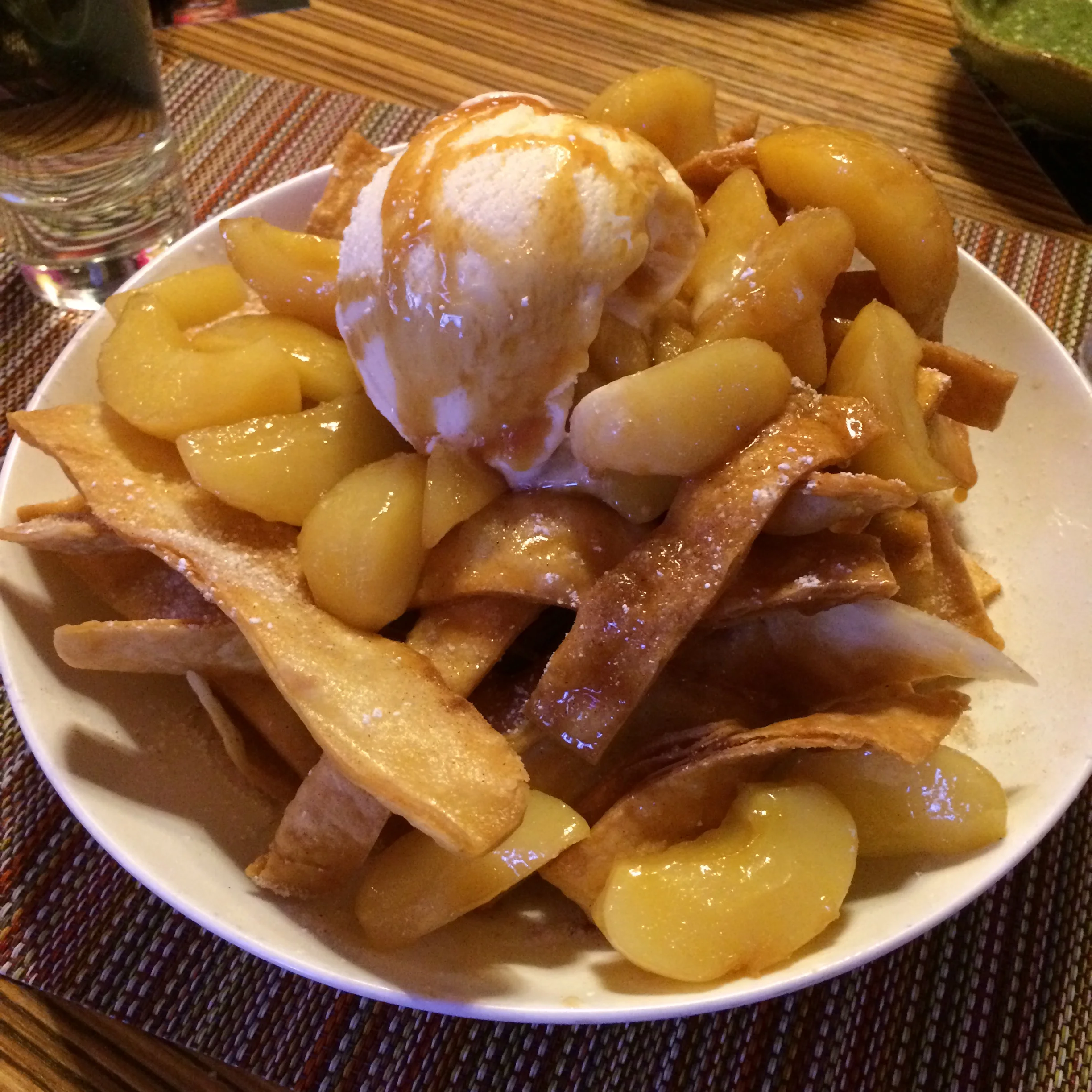 apple pie nachos.
