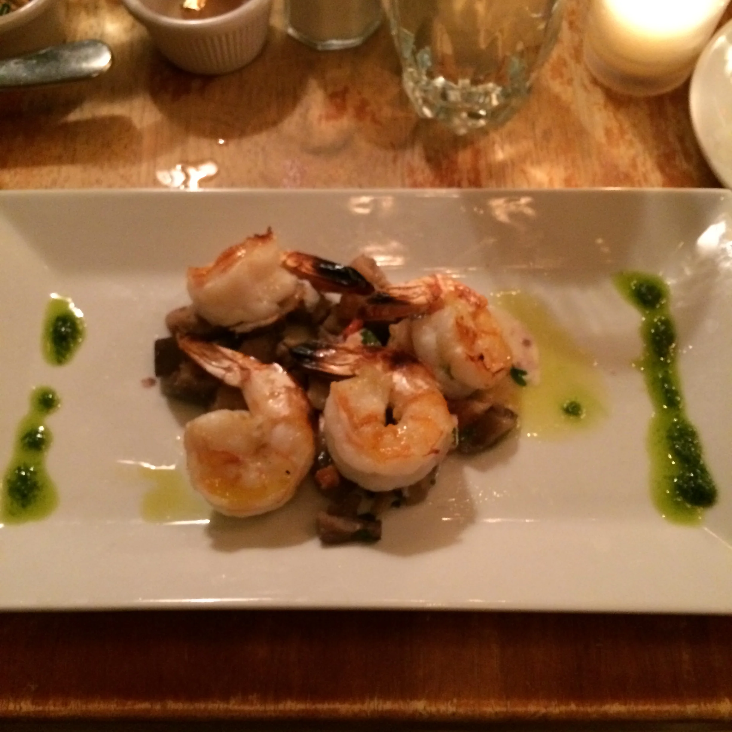 sauteed shrimp.