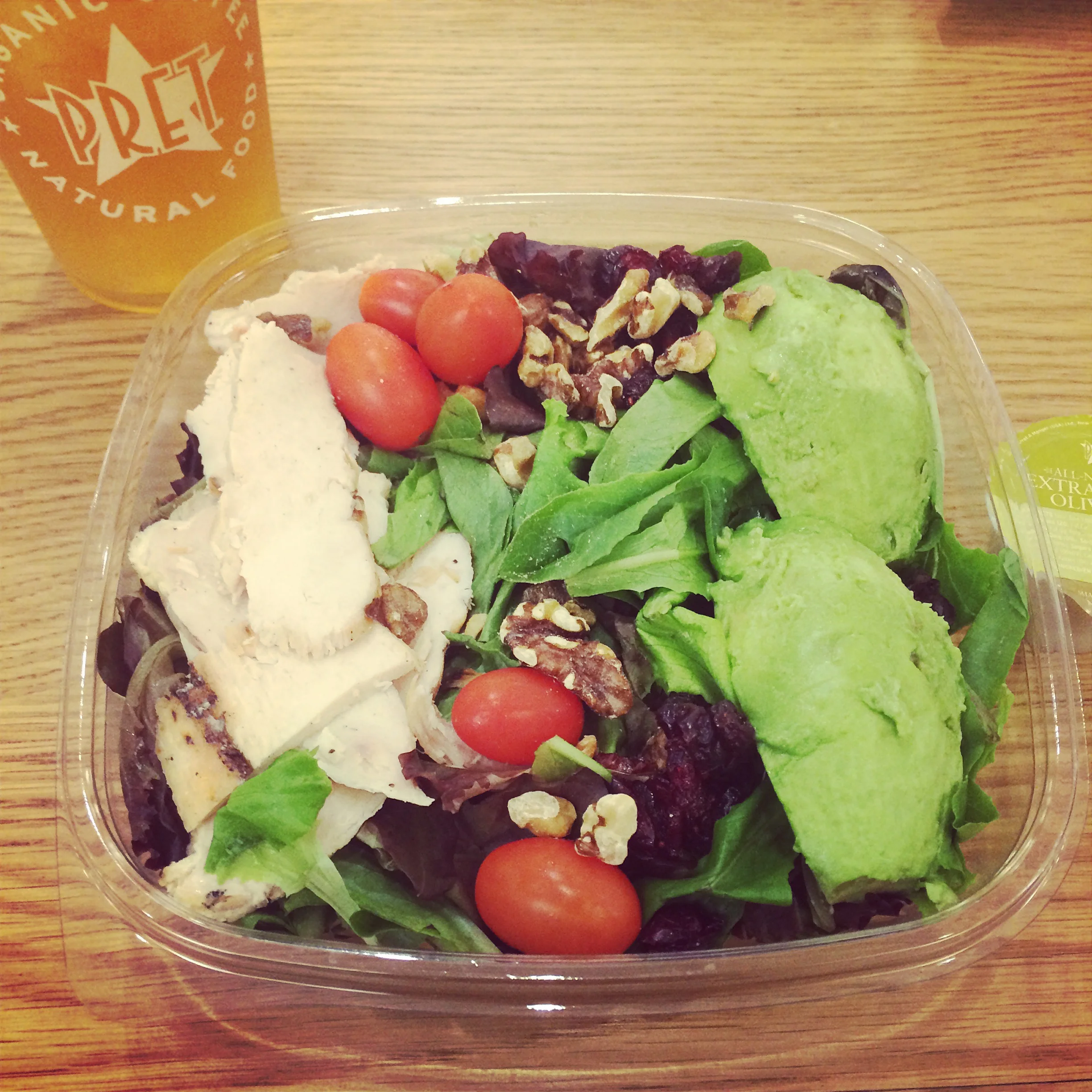 chicken & avocado salad.