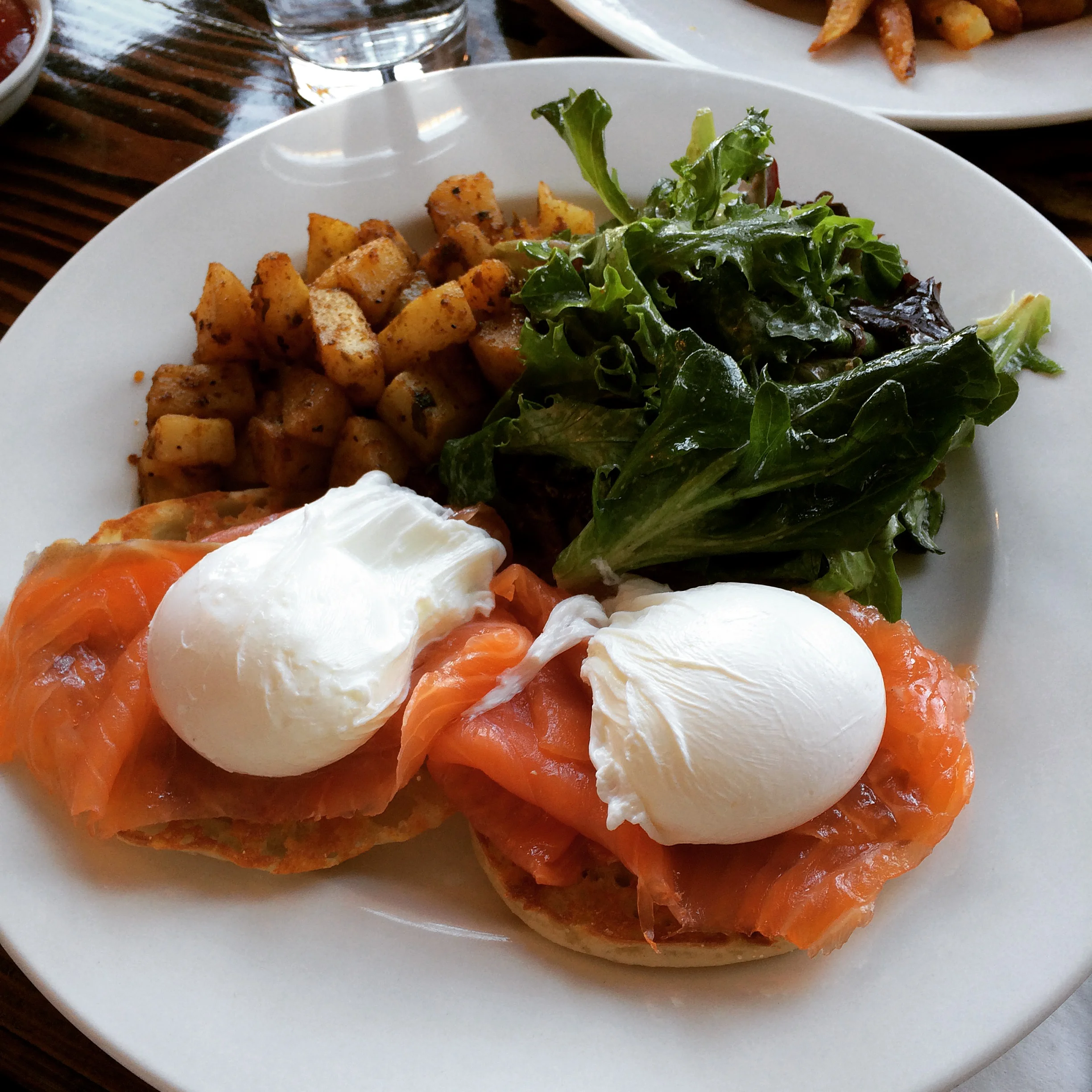 smoked salmon benedict.
