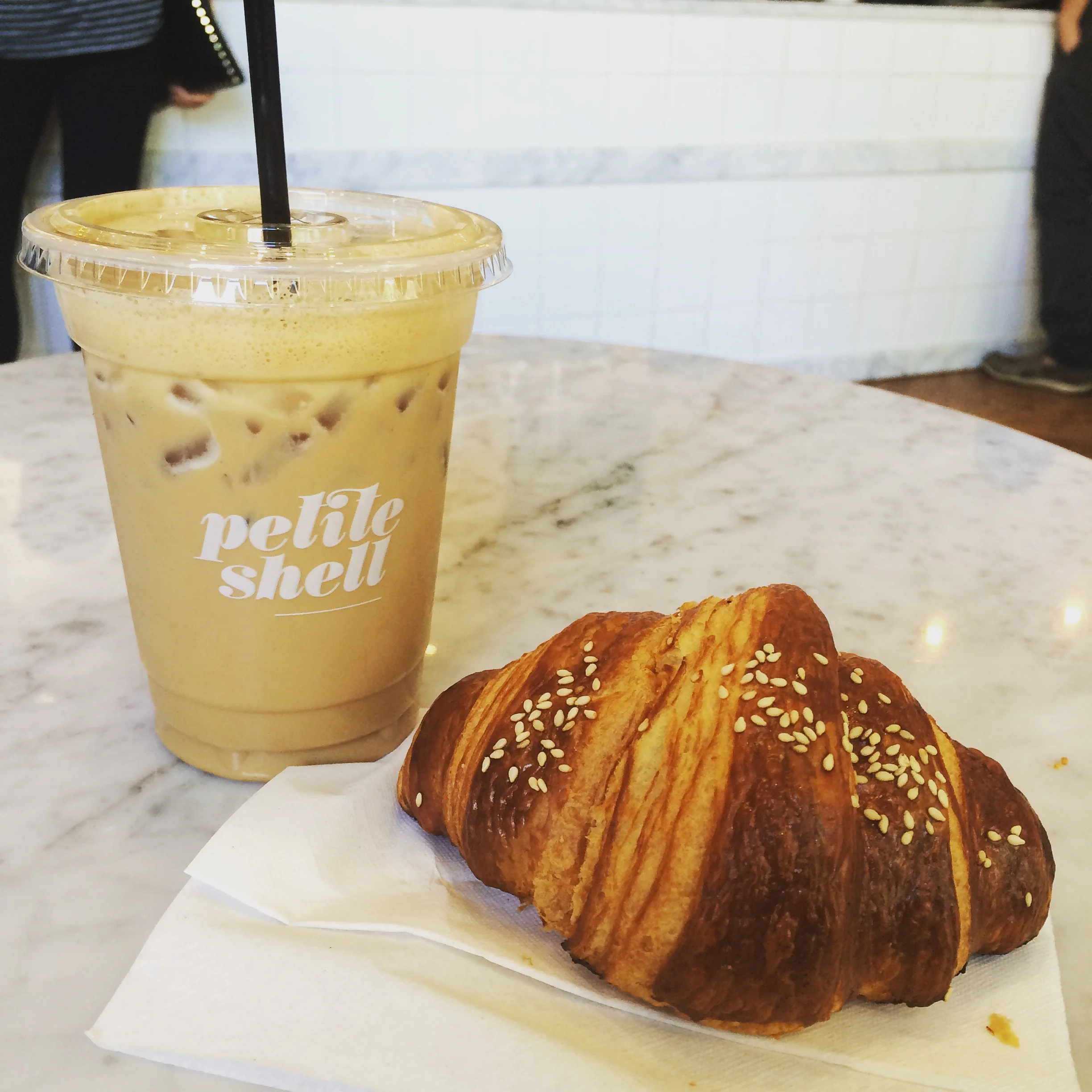 Soy Chai & Preztel Croissant.