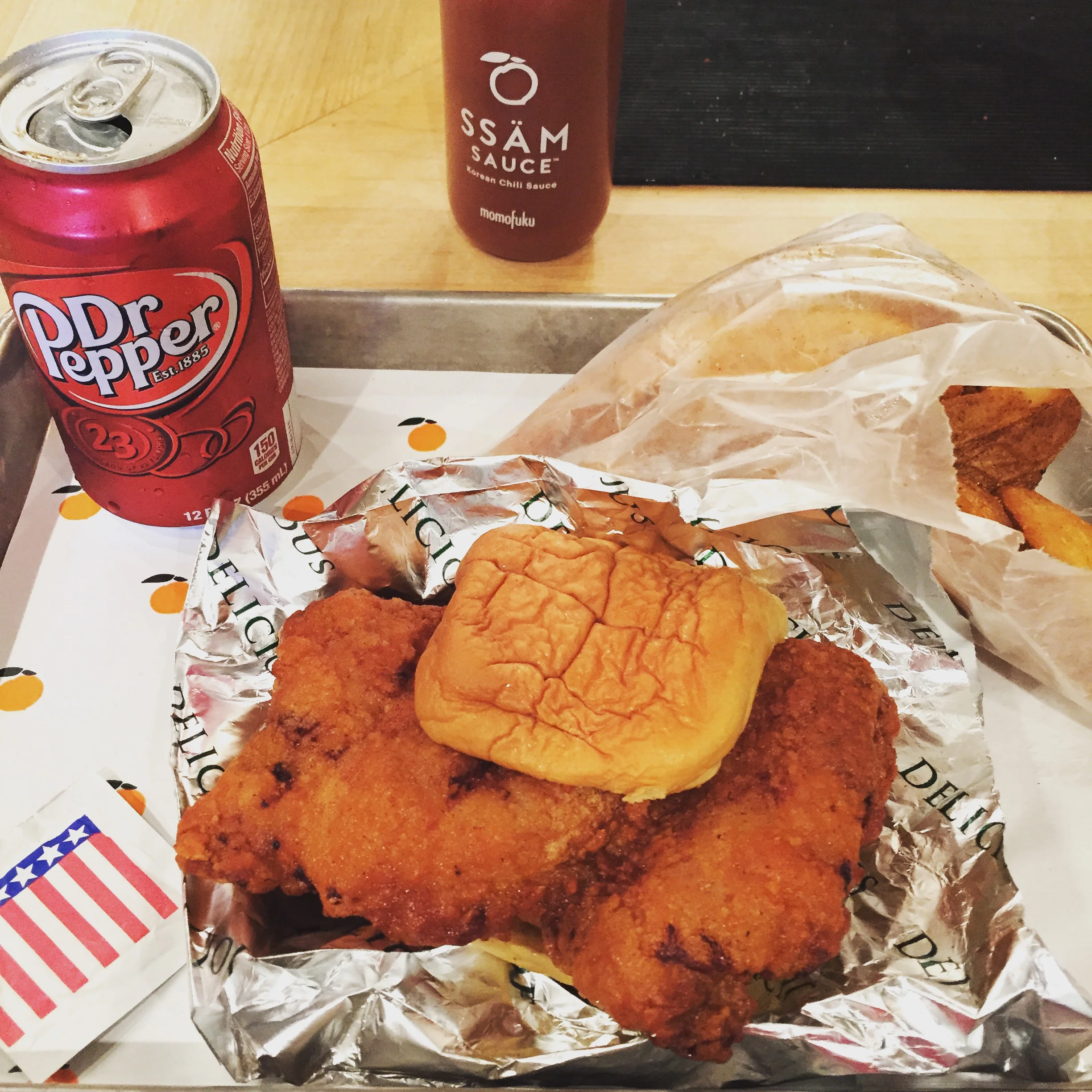fried chicken sandwich @ fuku.