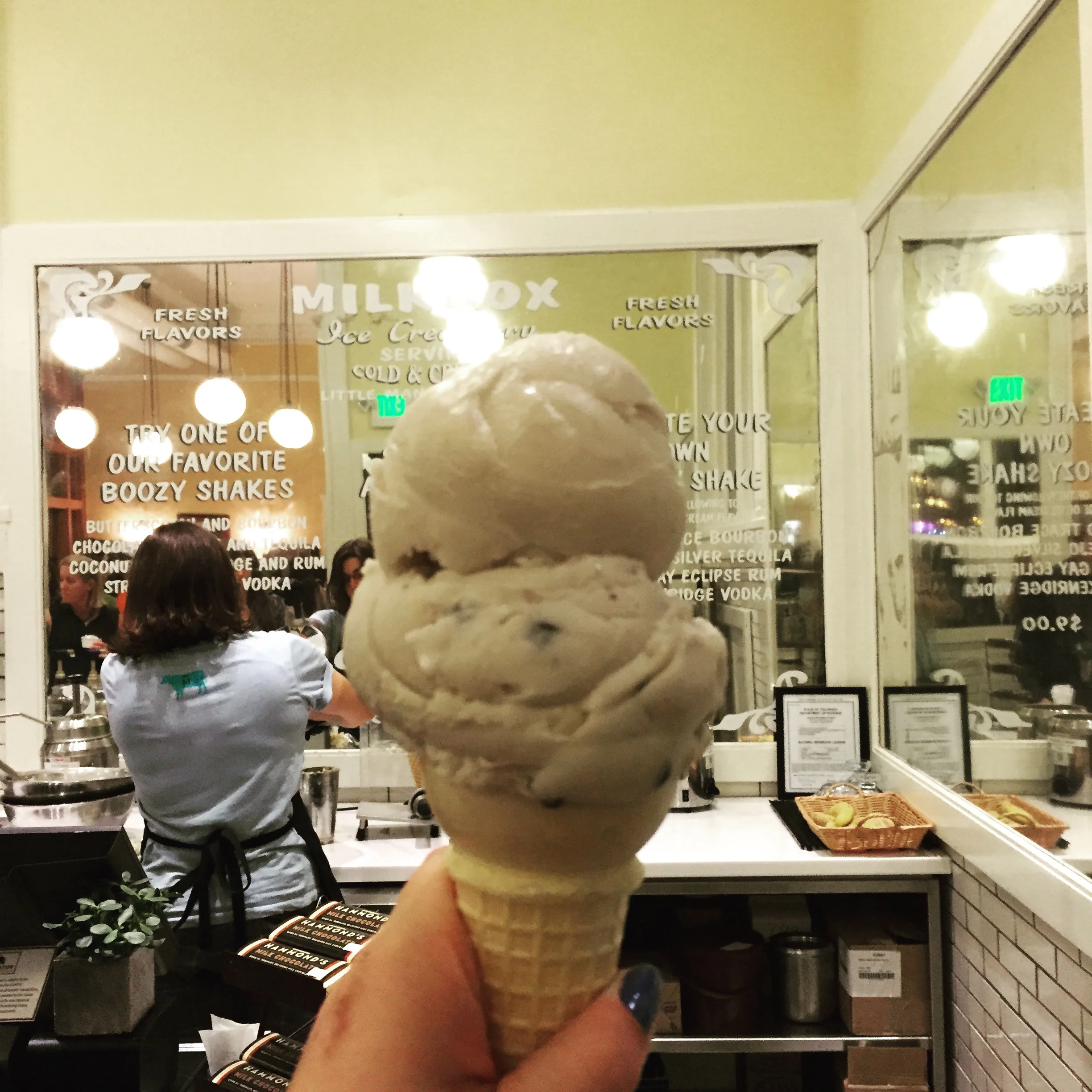 vegan ice cream @ milkbox in denver.