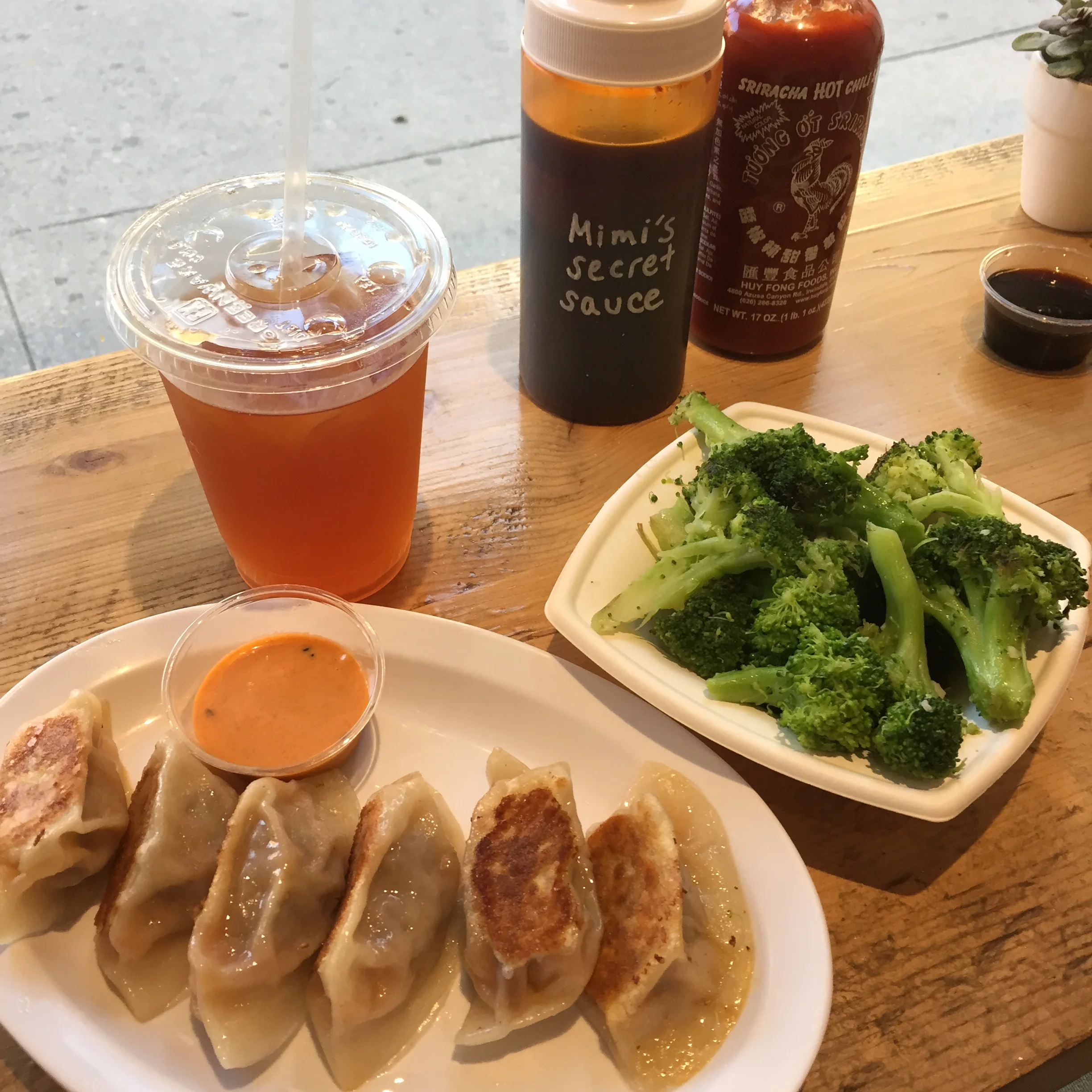 The "Emmy Burger" Dumplings @ Mimi Cheng's.