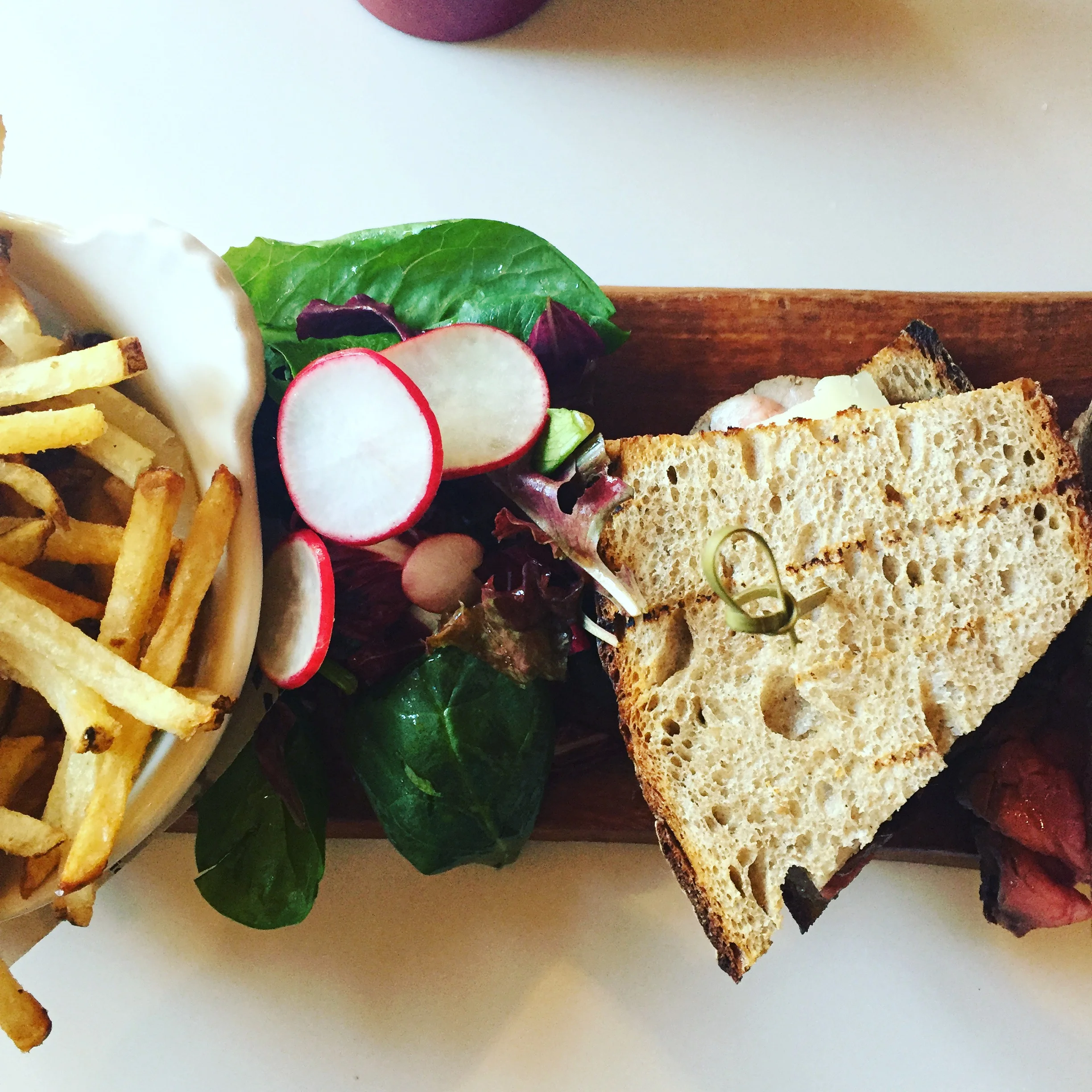 Sandwiches with Ariel.