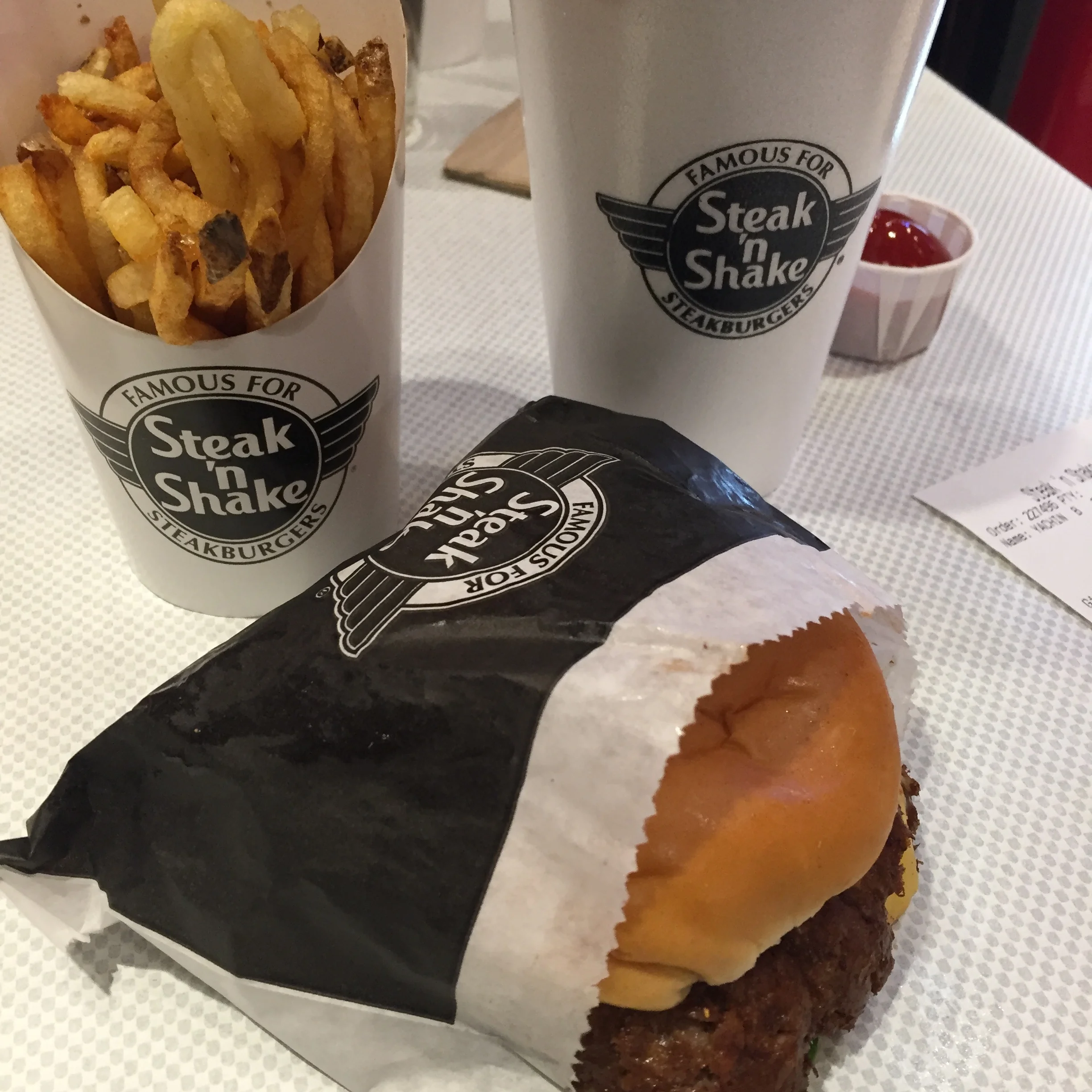 Steak 'n Shake & a Show.