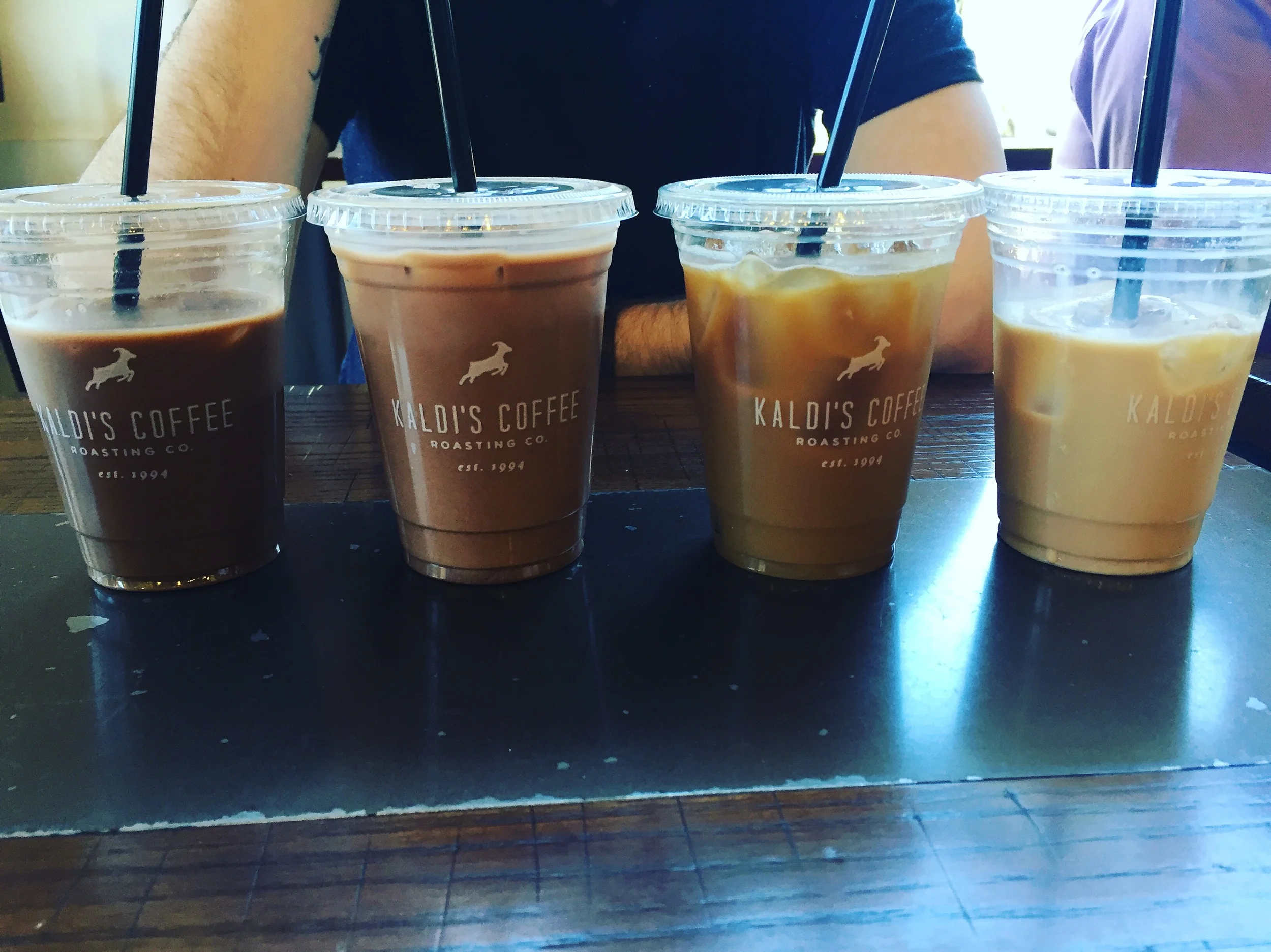 All the colors of the coffee rainbow!
