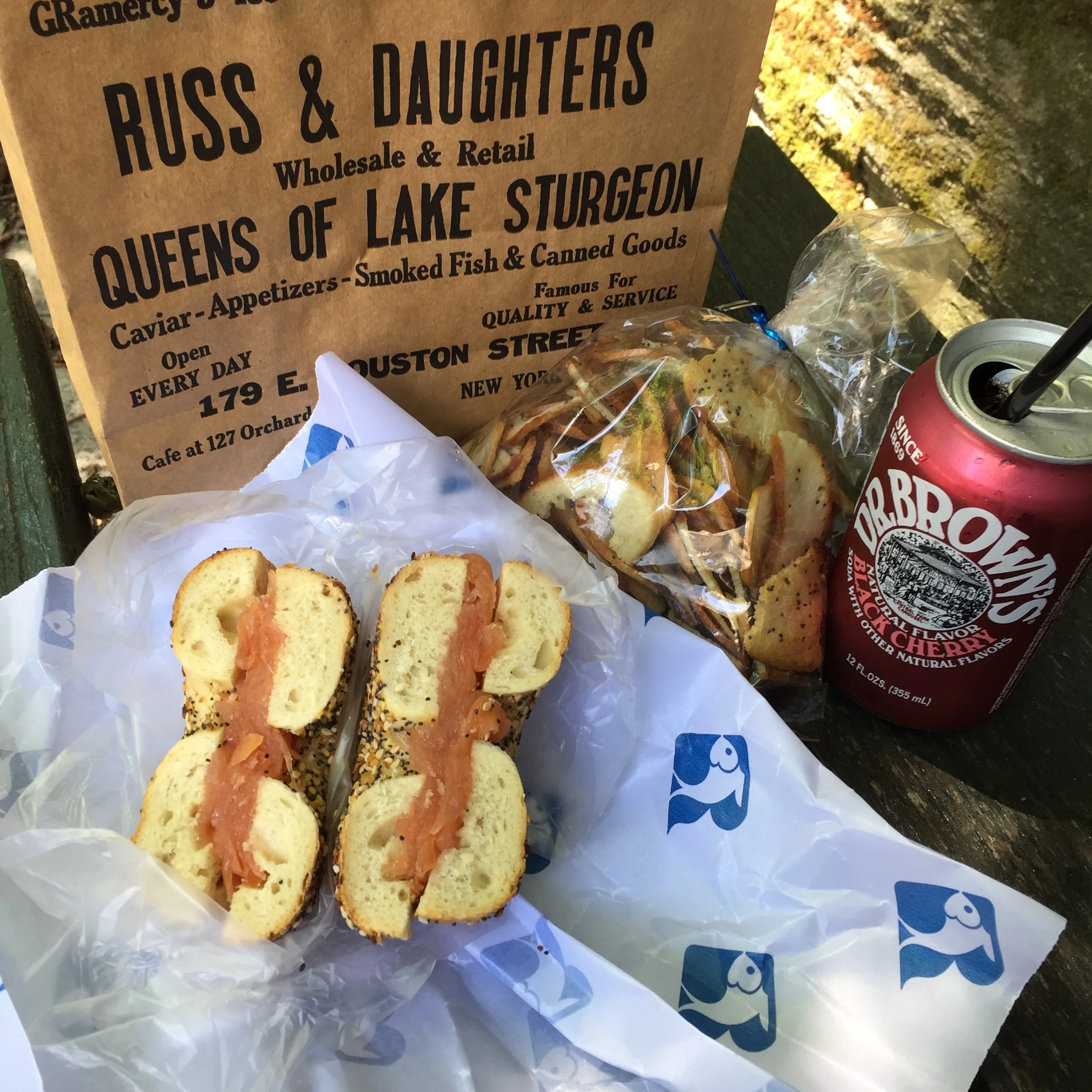 Salmon & Bagels at Russ & Daughters