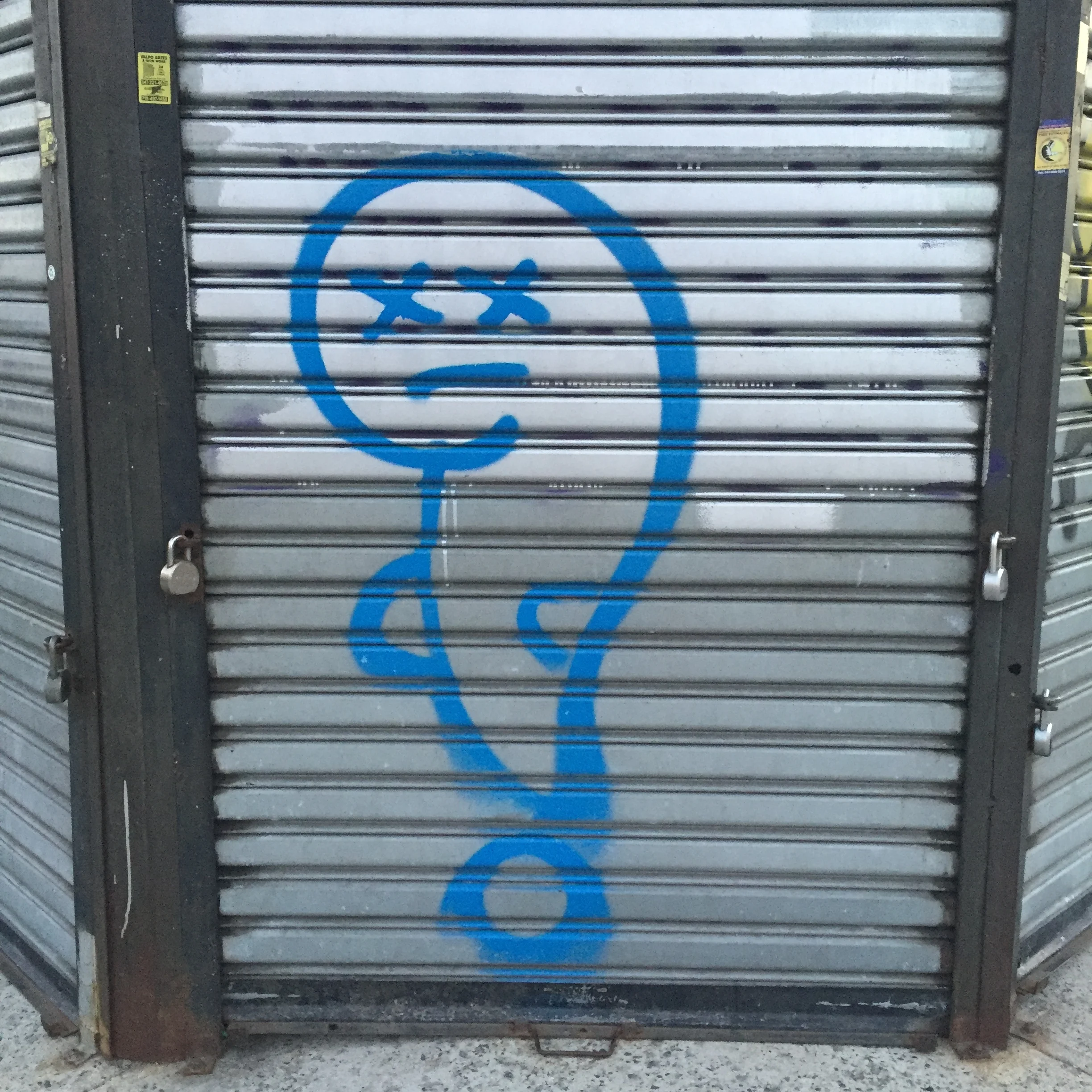 Sad Seal Street Art.