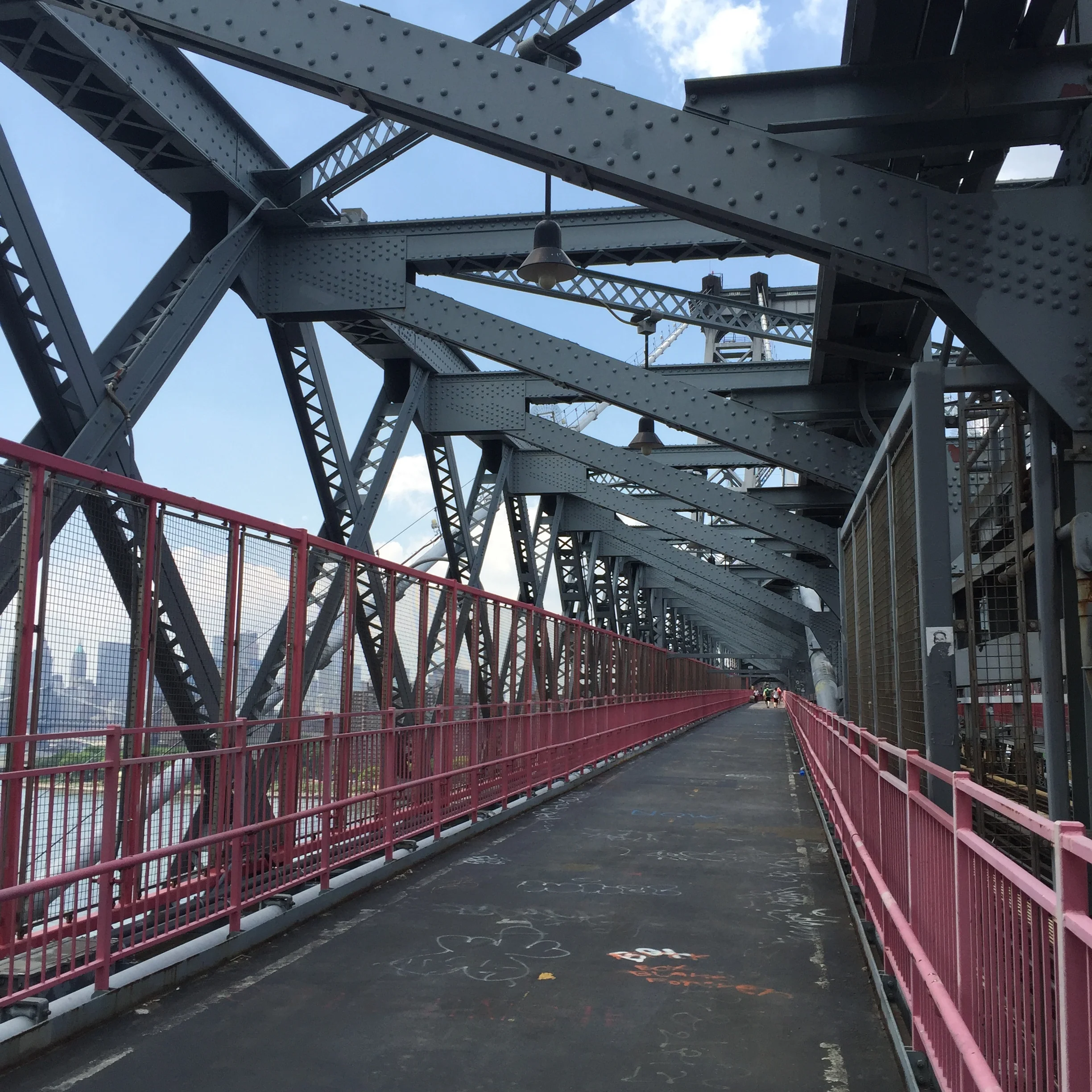 The Williamsburg Bridge.