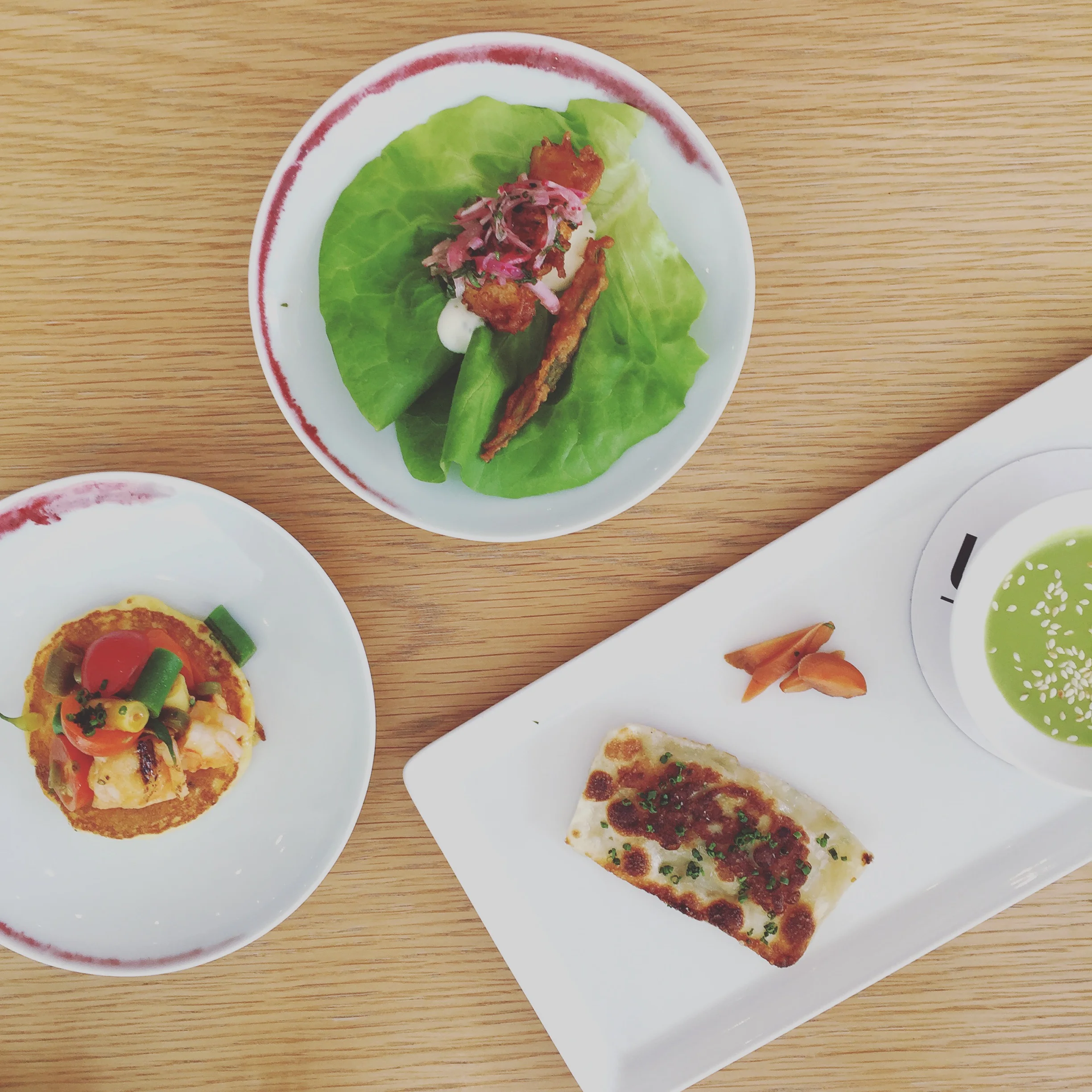Appetizers at the Whitney.