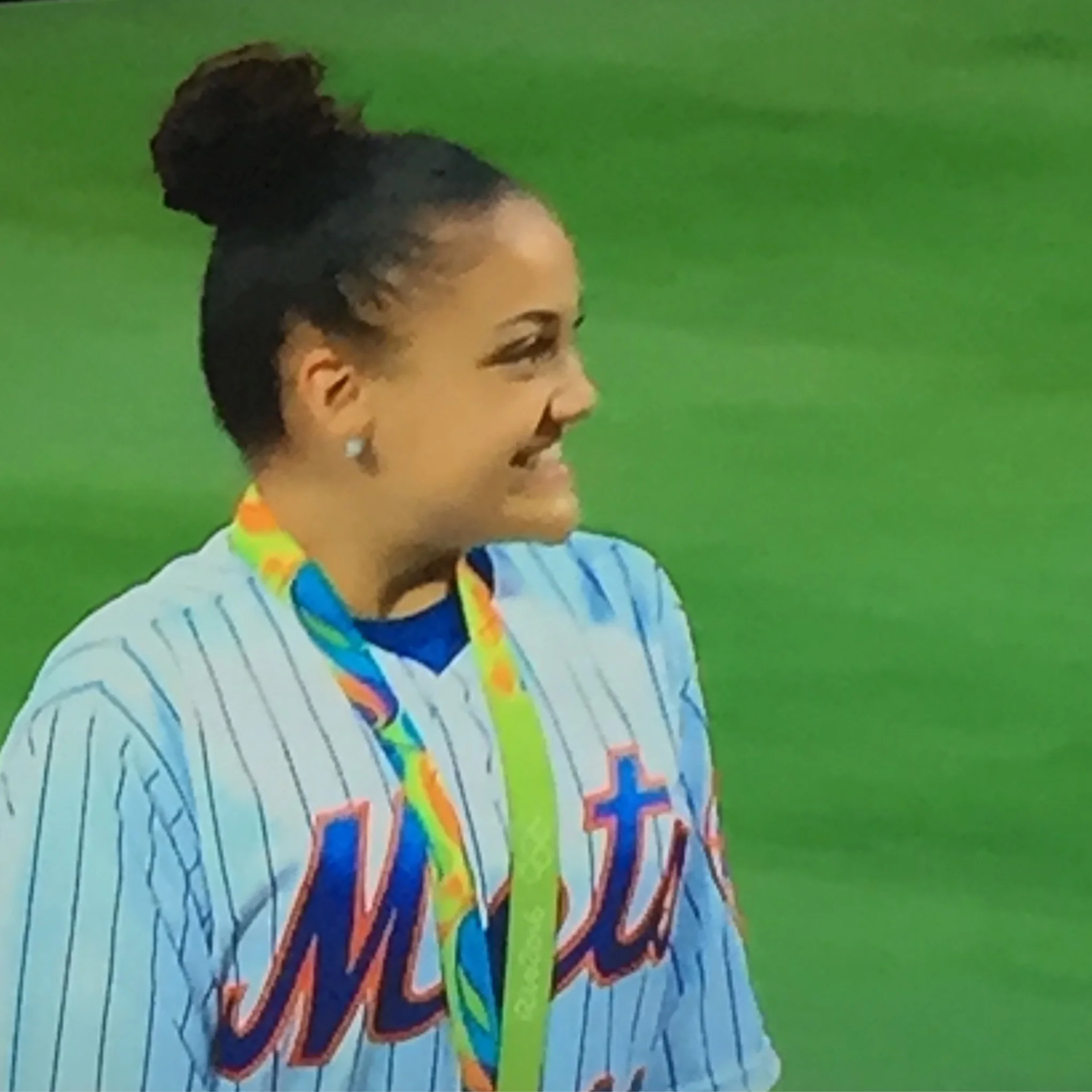 Laurie Hernandez @ the Mets!