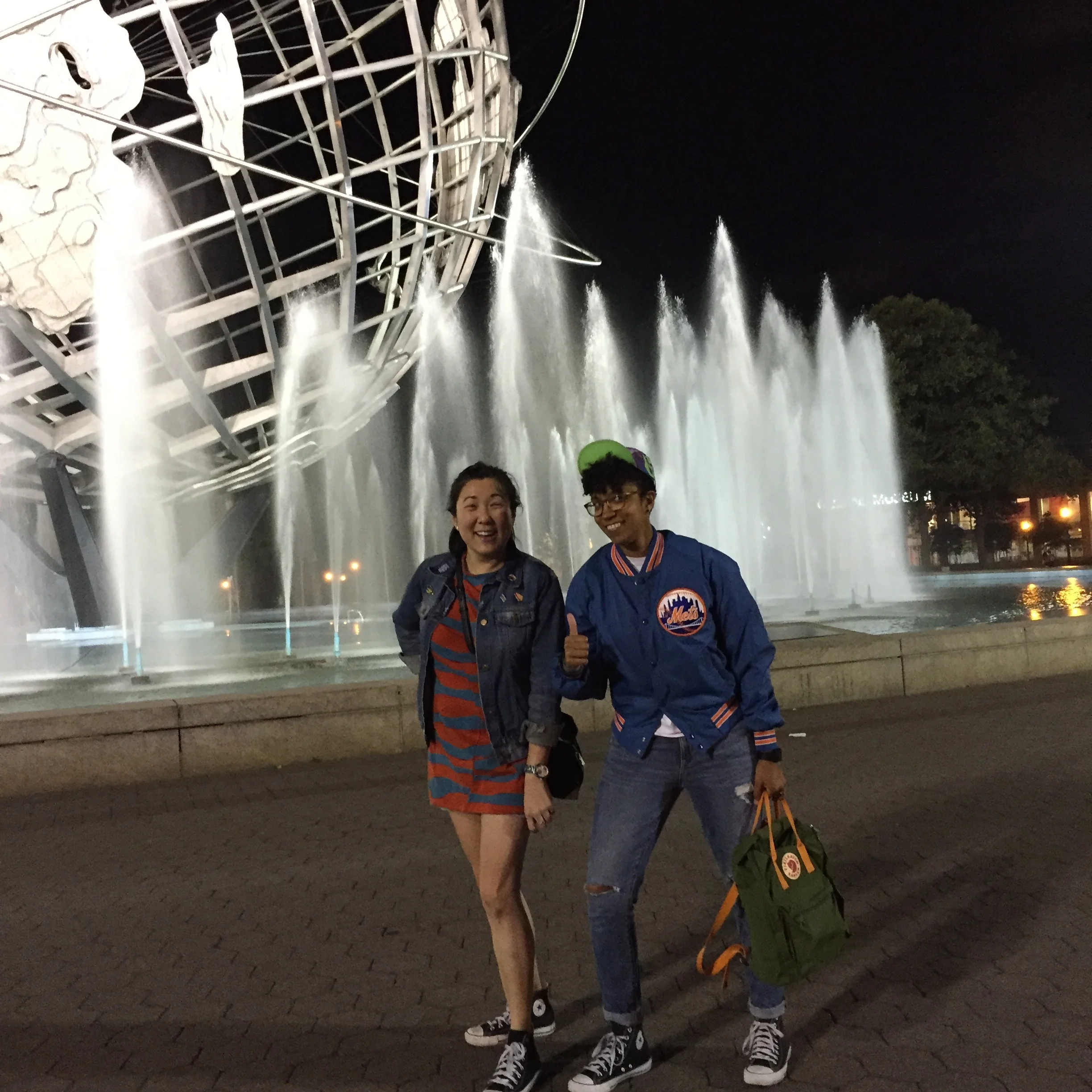 The Unisphere & Emily Squared.
