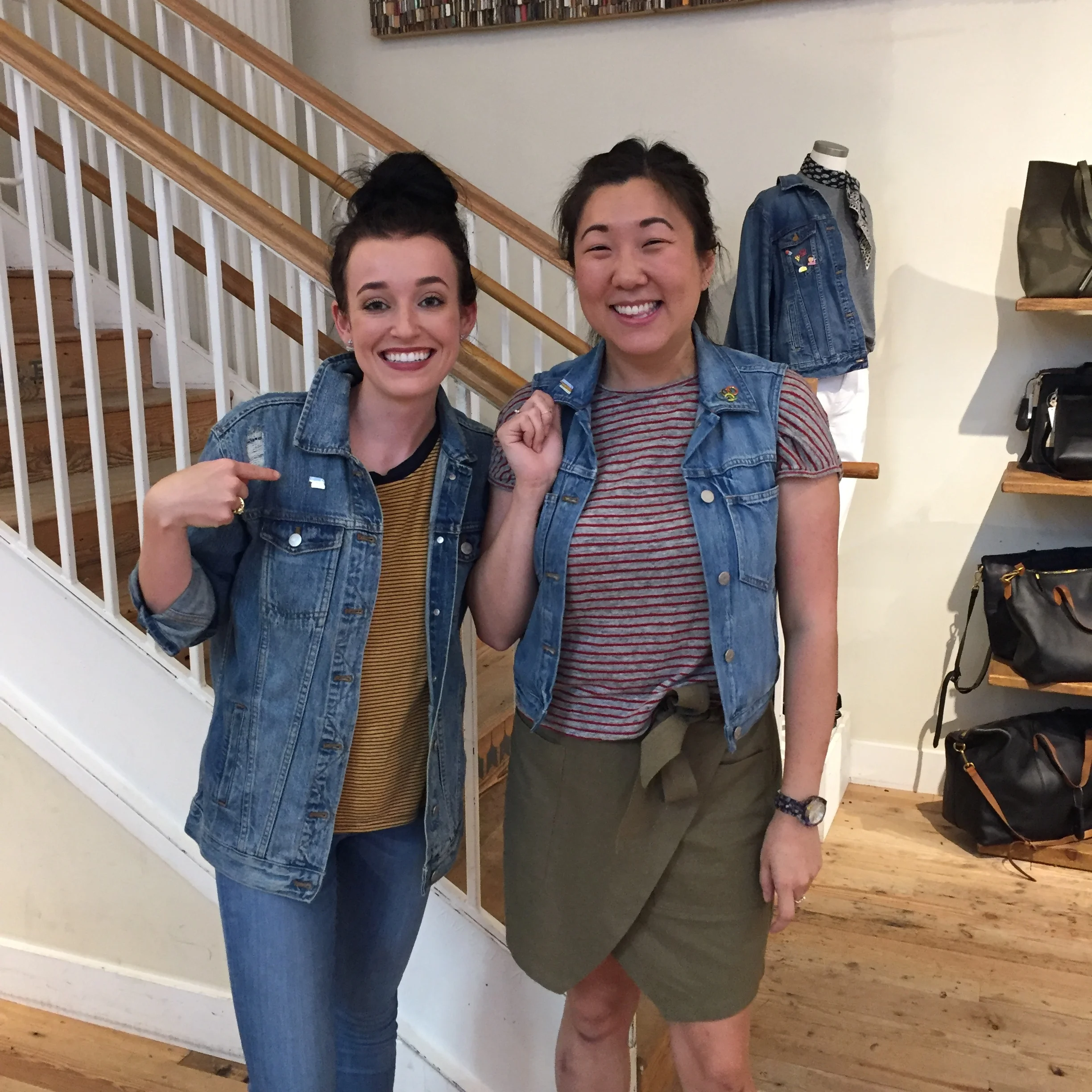 A little Nebraska/Madewell #twinning!