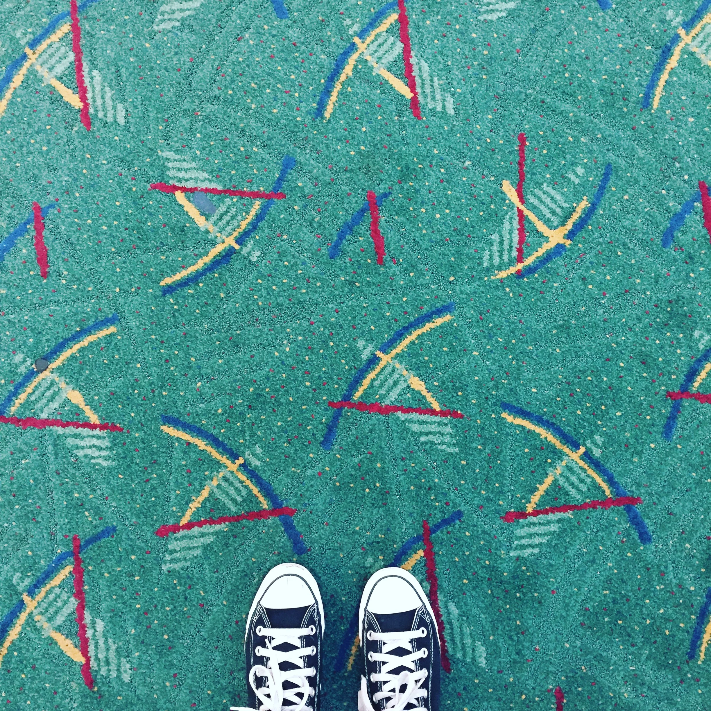 PDX Airport Carpet.