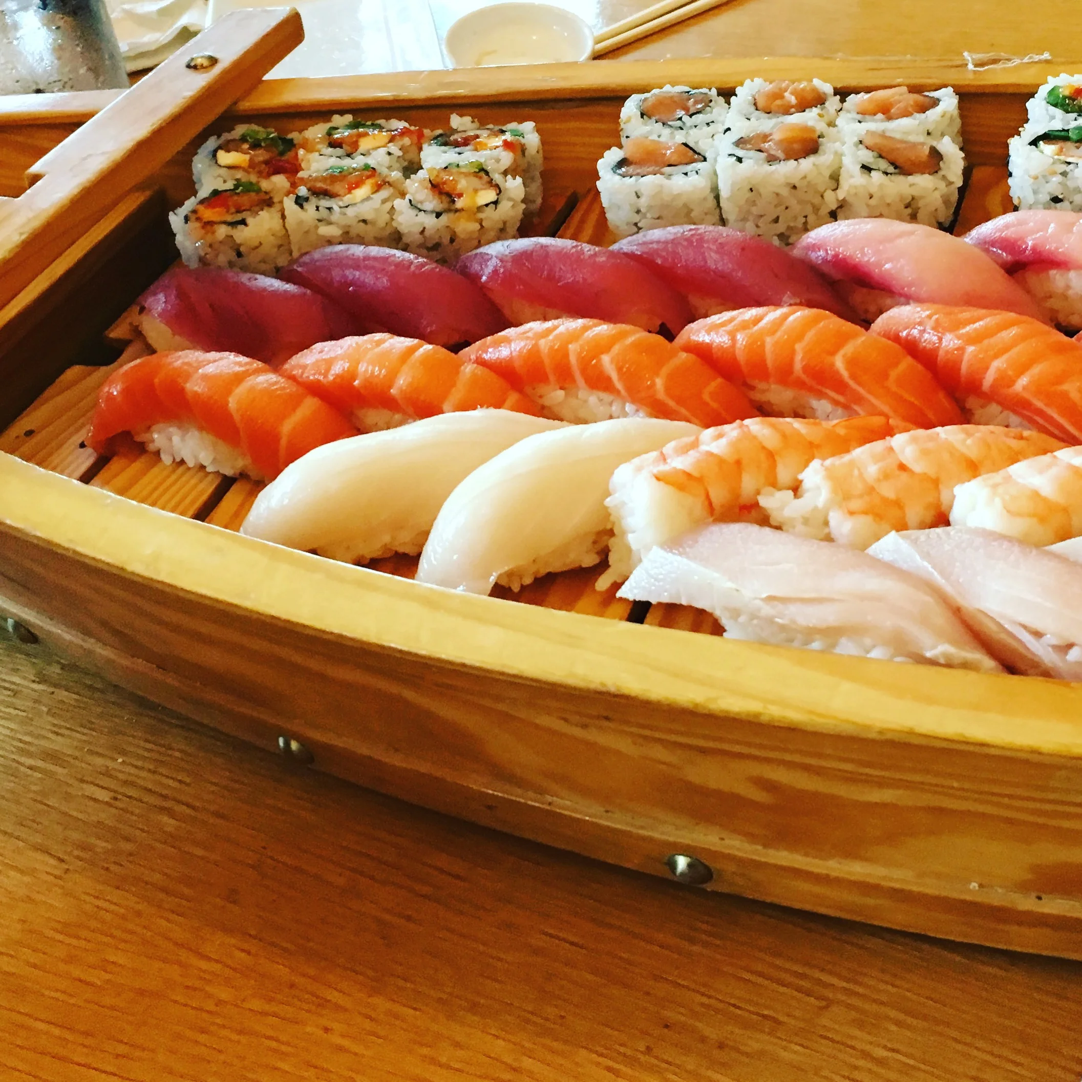 Dad's Birthday Sushi Boat!