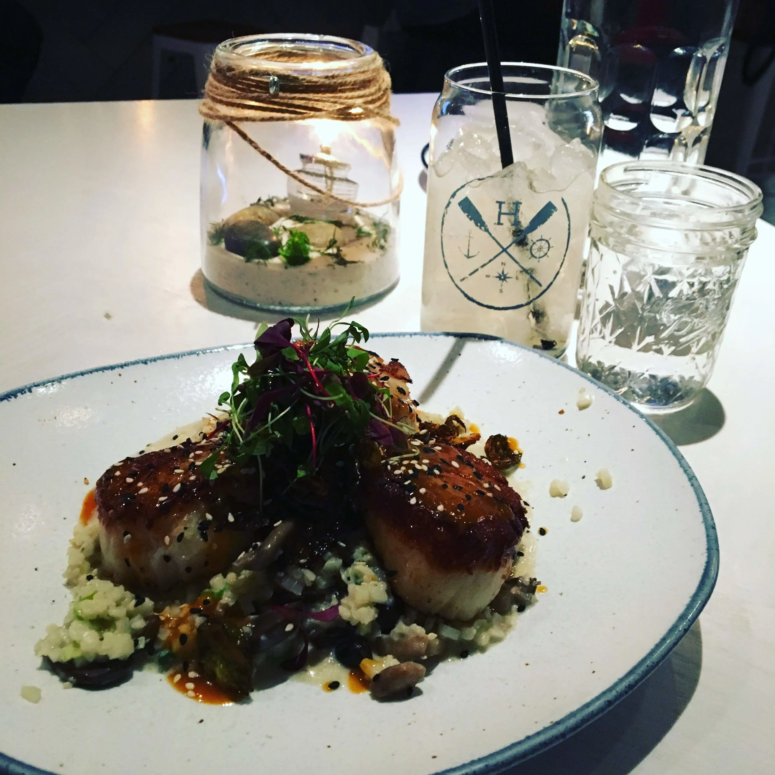 Pre-Show Scallop Risotto!