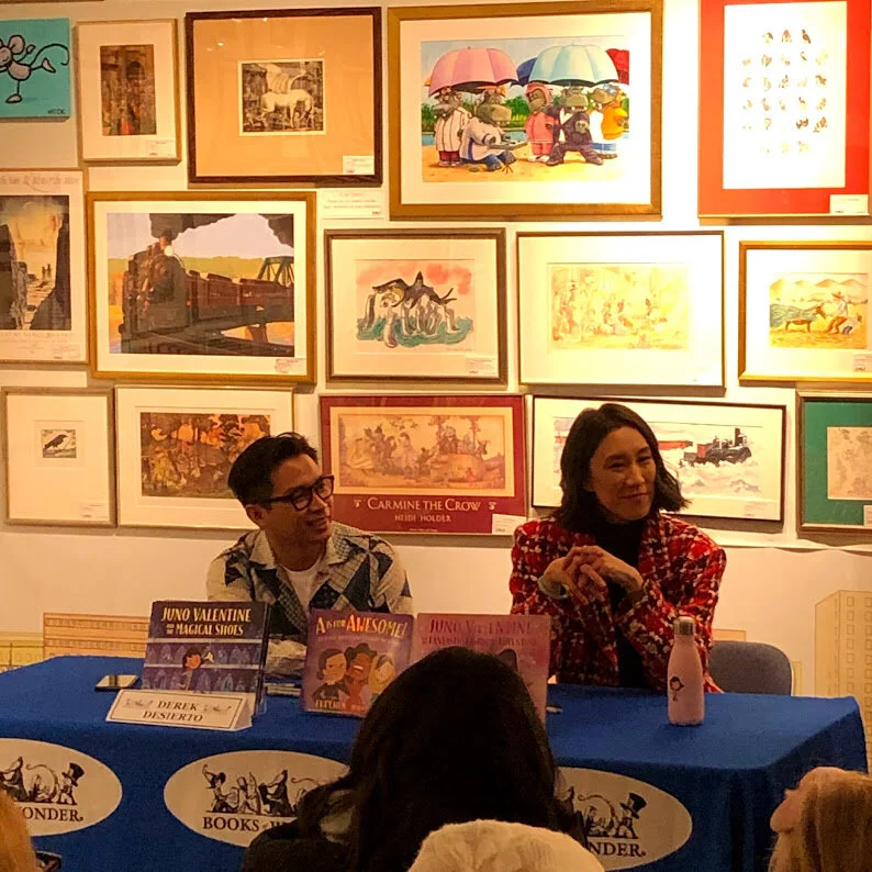 Juno Valentine with Eva  Chen & Derek Desierto!