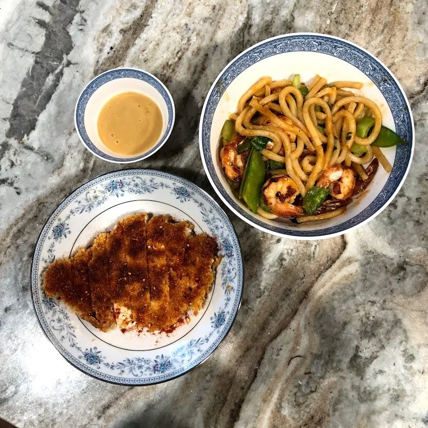 A premium Blue Apron meal for me & Dad!