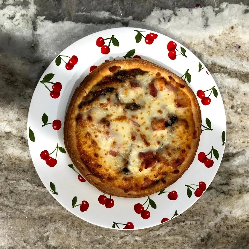 A mini Valentino's pizza!