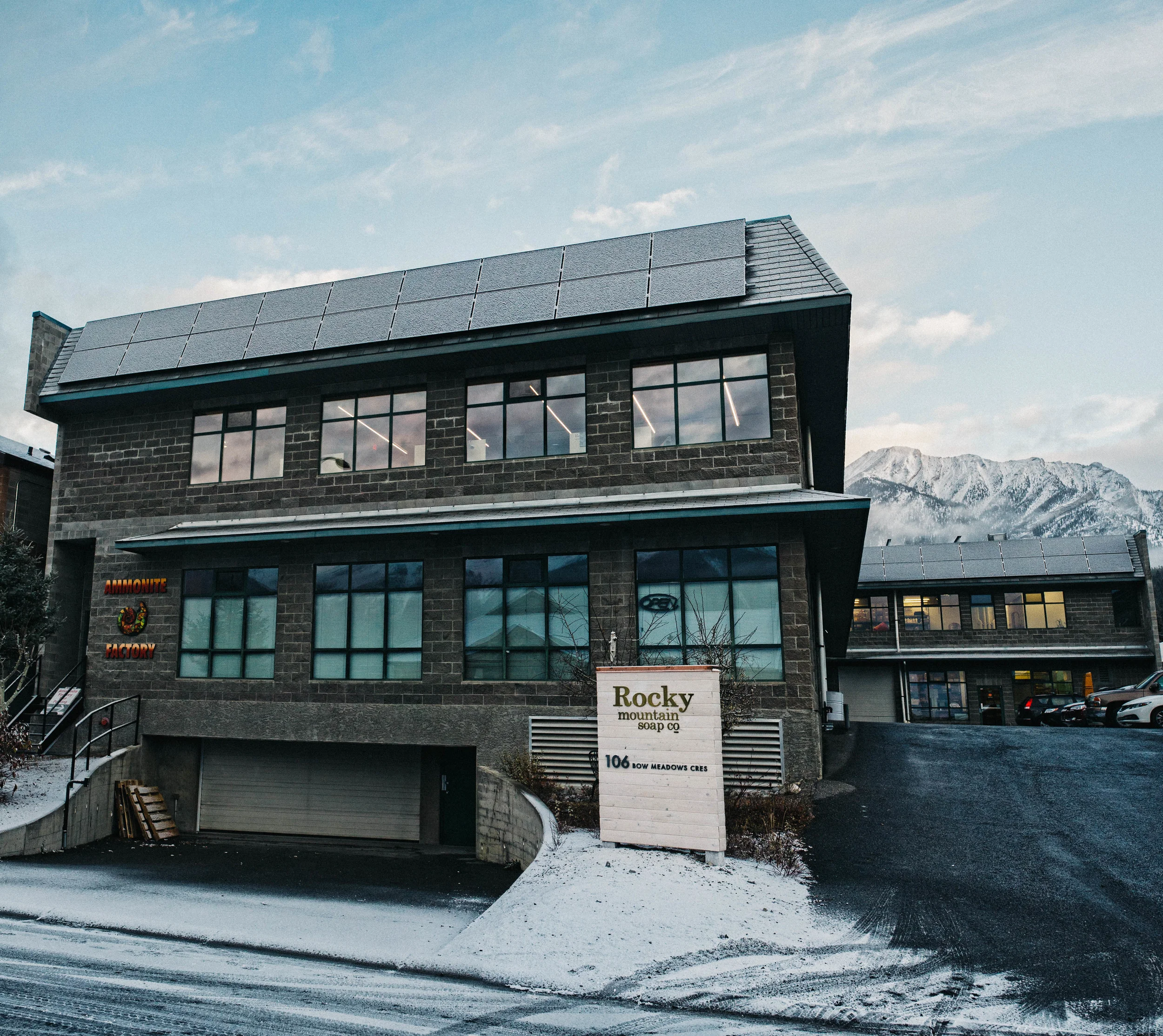 Rocky Mountain Soap Company Corporate Office and Production Facility/Workshop: This renovation to an existing 24,000ft2 buidling included the retrofitting and installation of a new 3 stop elevator, structural reinforcing to the main and 2nd floors for increased loading, a new roof top patio and a new state of the art, 5,000ft2 open concept office space designed by McKinley Burkart Architects. This project utilized a number of reclaimed, reused and non-toxic materials. ACS was involved from day one and managed the preconstruction process while working along side the designers to ensure the budget was kept on track as the design developed. This project was delivered on time and on budget. 