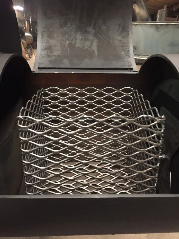 smoker firebox basket