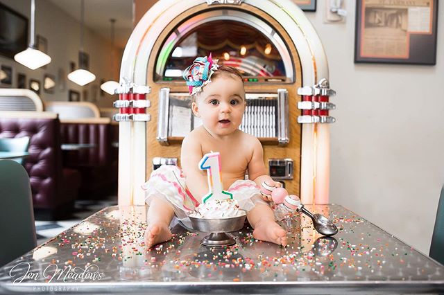 Well let's just be honest, all cake smash sessions shouldn't be created equal.  They only turn ONE once!  It certainly should be celebrated! A huge thank you to the @oldtownsodashop and their amazing employees!