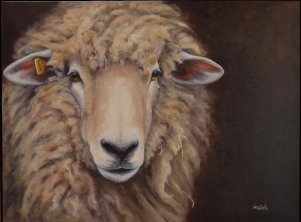 The Wool Maker, 37.5x50 framed, Jane Ingols Art