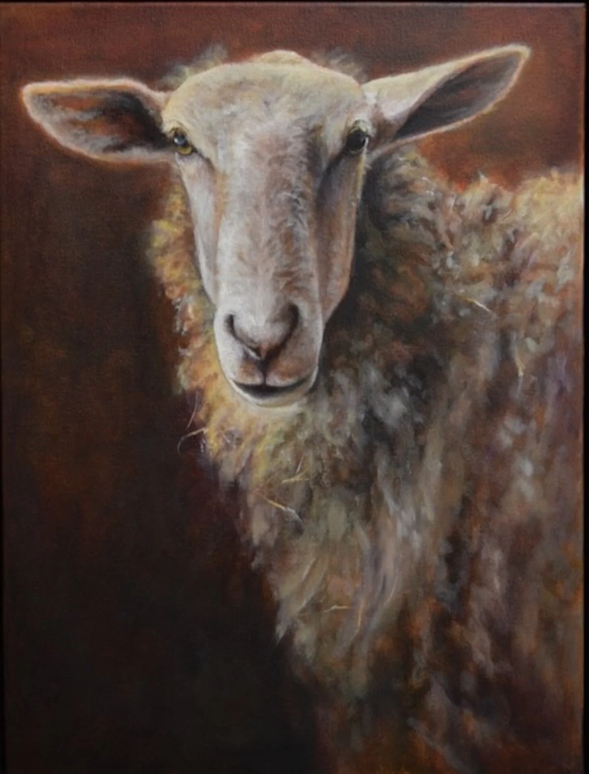 The Curious One, 26x20 framed, Jane Ingols Art
