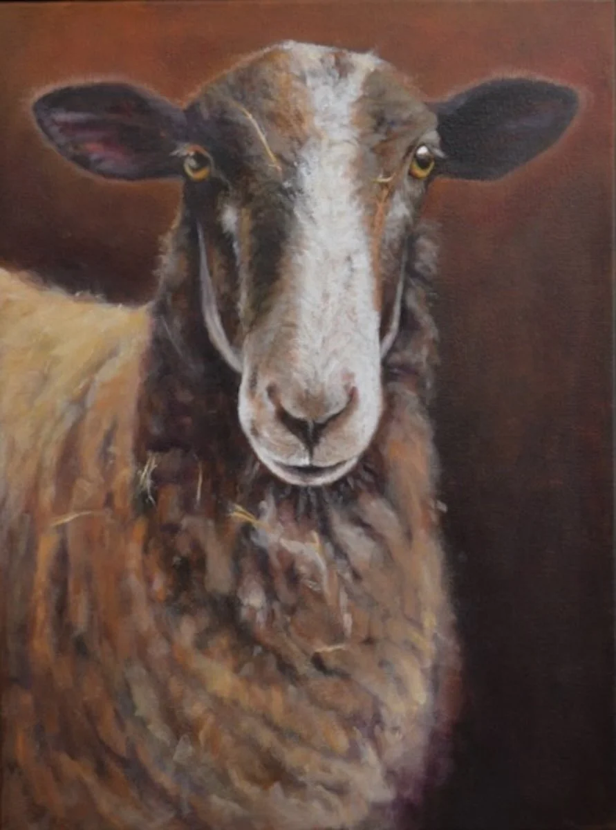 The Shy One, 26x20 framed, Jane Ingols Art