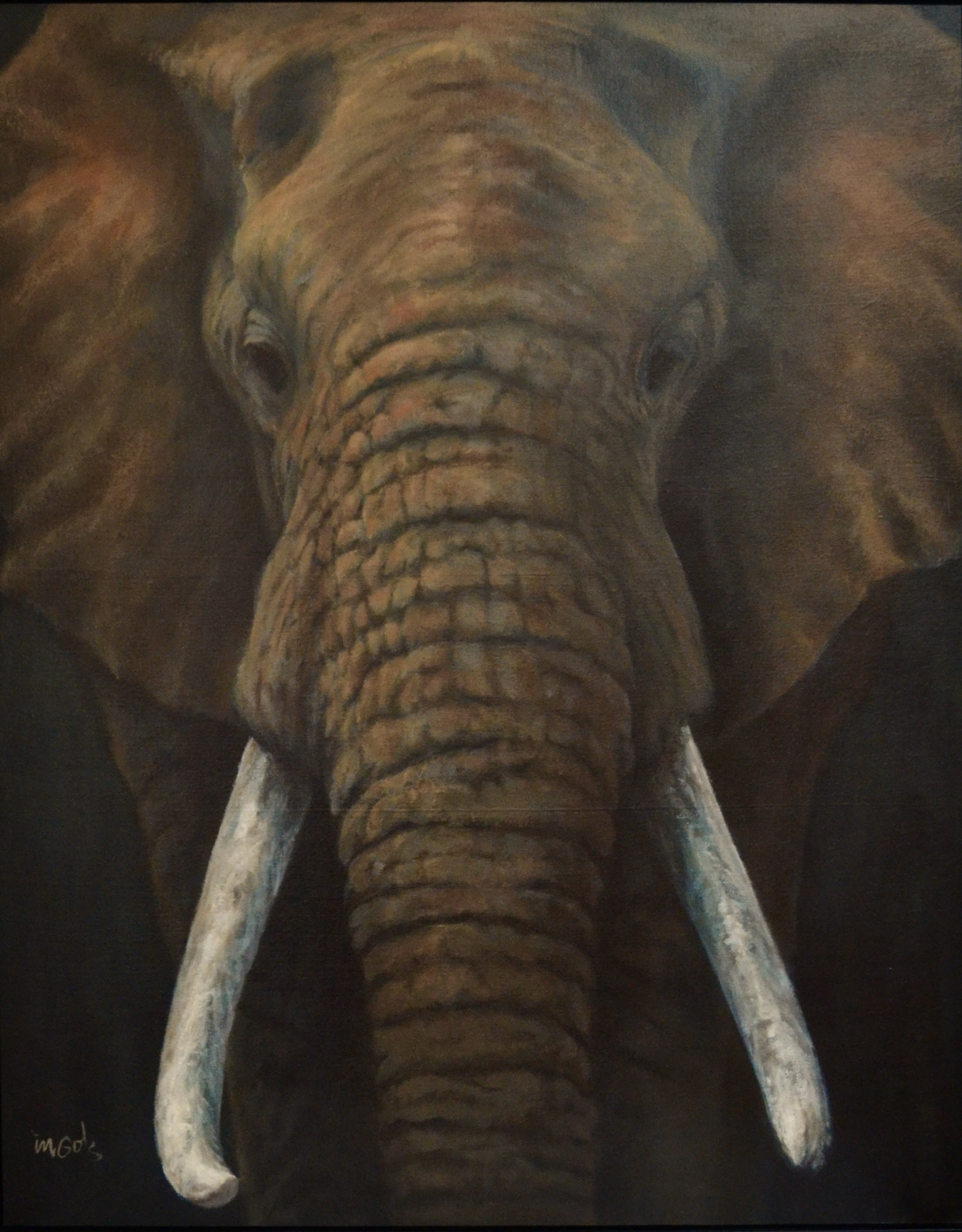 The Night Wanderer, 56.5x45 framed, Jane Ingols Art