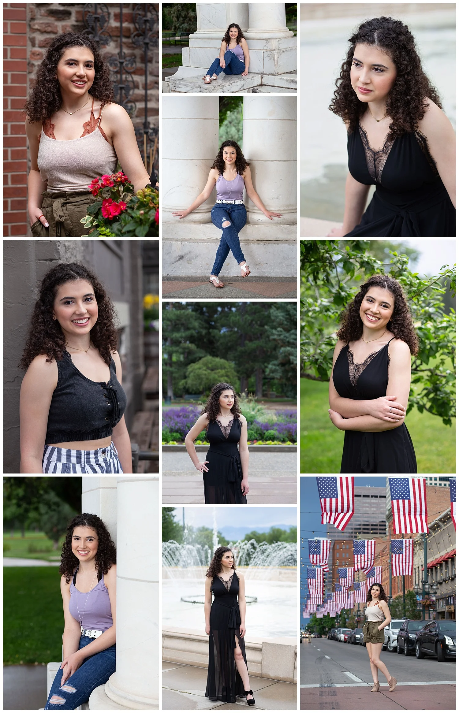 Bella had her high school senior portraits taken on June 30, 2019.
