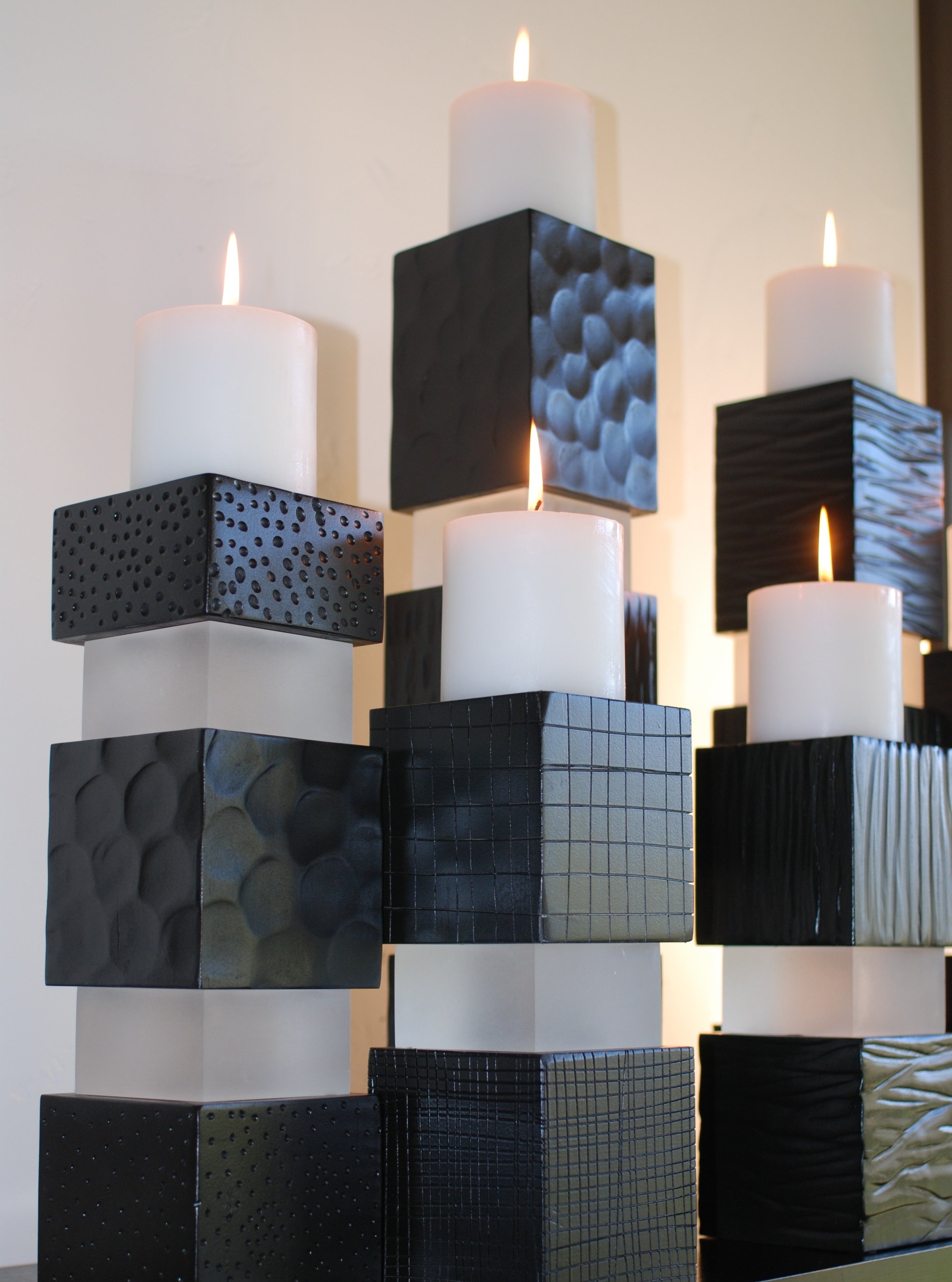 “Blocks” Candle Holders