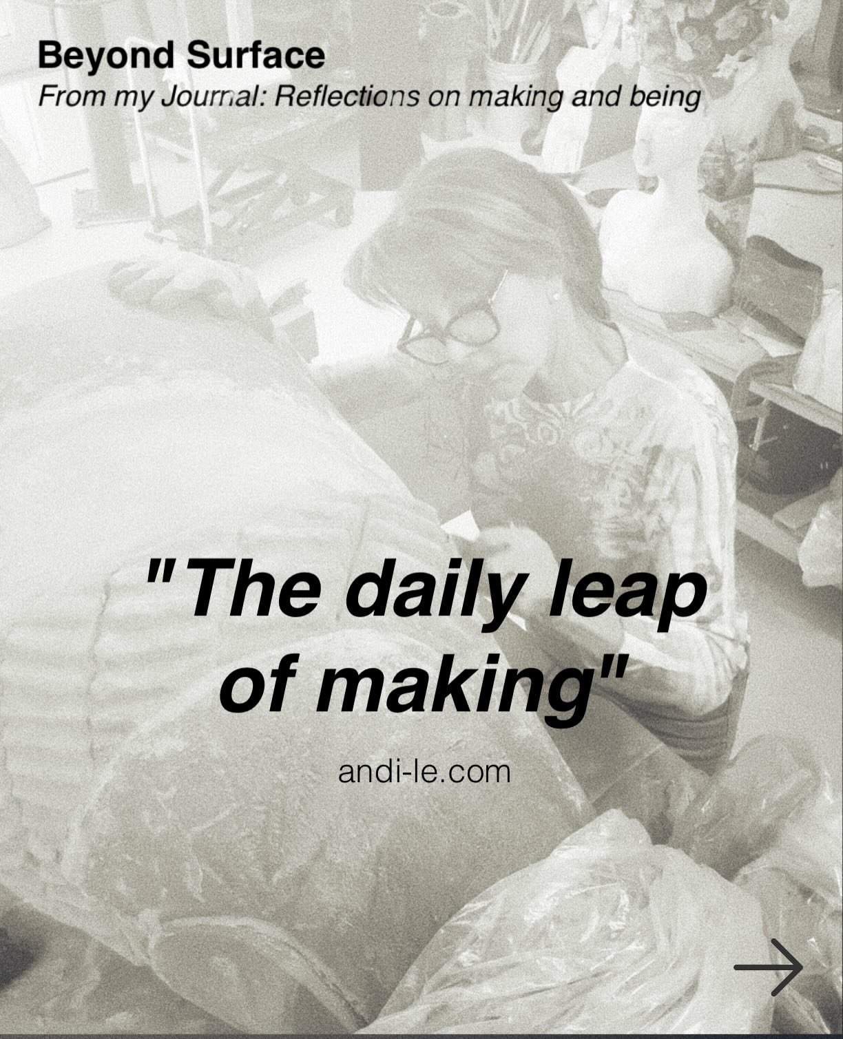These short passages from my journal are meant to inspire, connect, show humility and the courage to create. As a creative, mentoring and sharing my processes has always been a priority. Sharing my journal??? 🤔. well,  it&rsquo;s part of the process