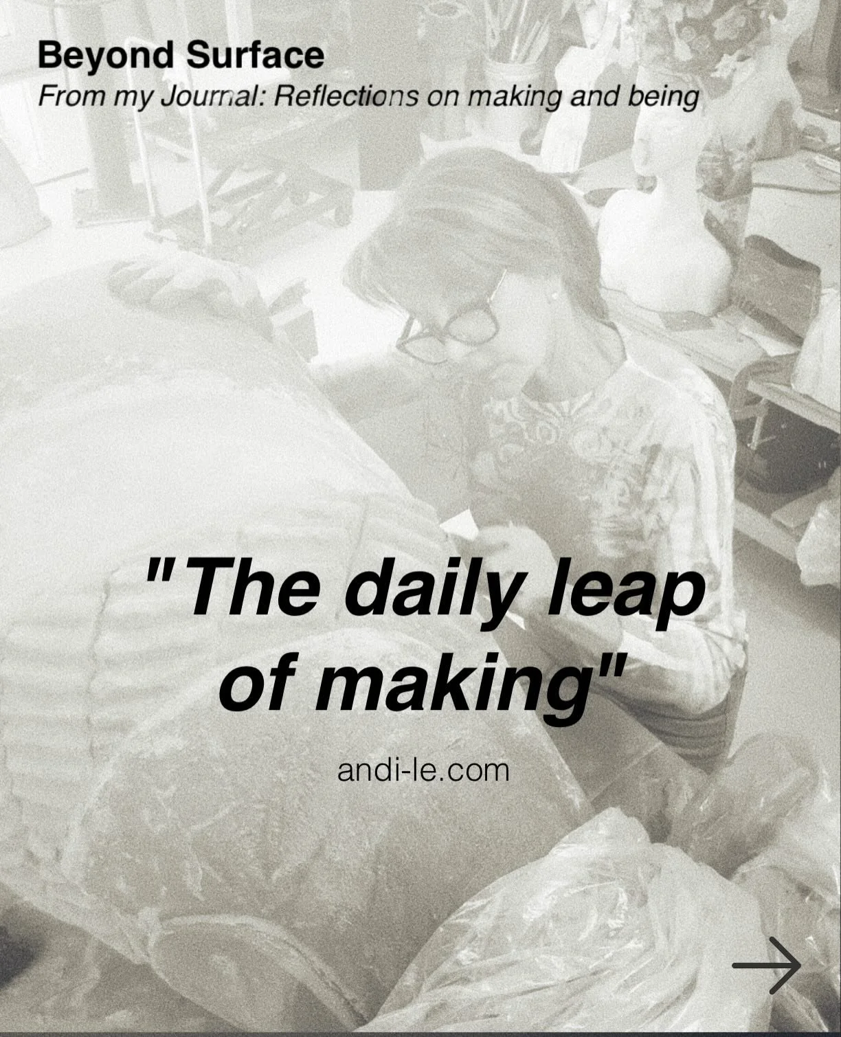 These short passages from my journal are meant to inspire, connect, show humility and the courage to create. As a creative, mentoring and sharing my processes has always been a priority. Sharing my journal??? 🤔. well,  it&rsquo;s part of the process