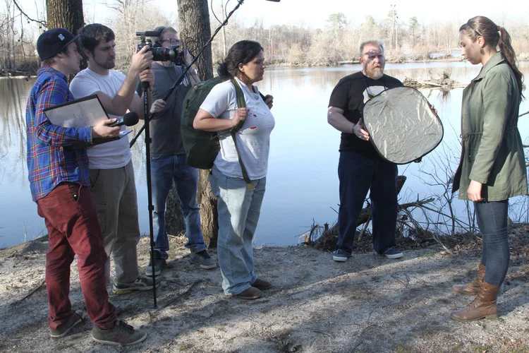  On set at Displacement Welcomed - Greenville NC