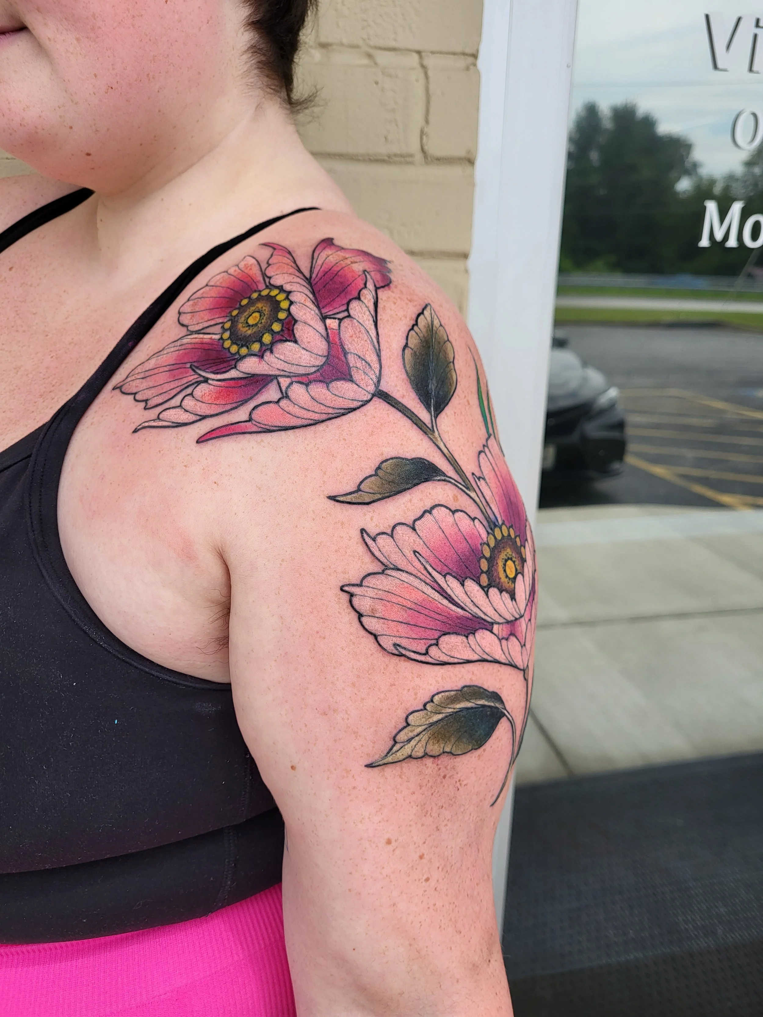  Flower Tattoo by Ian Efrom 