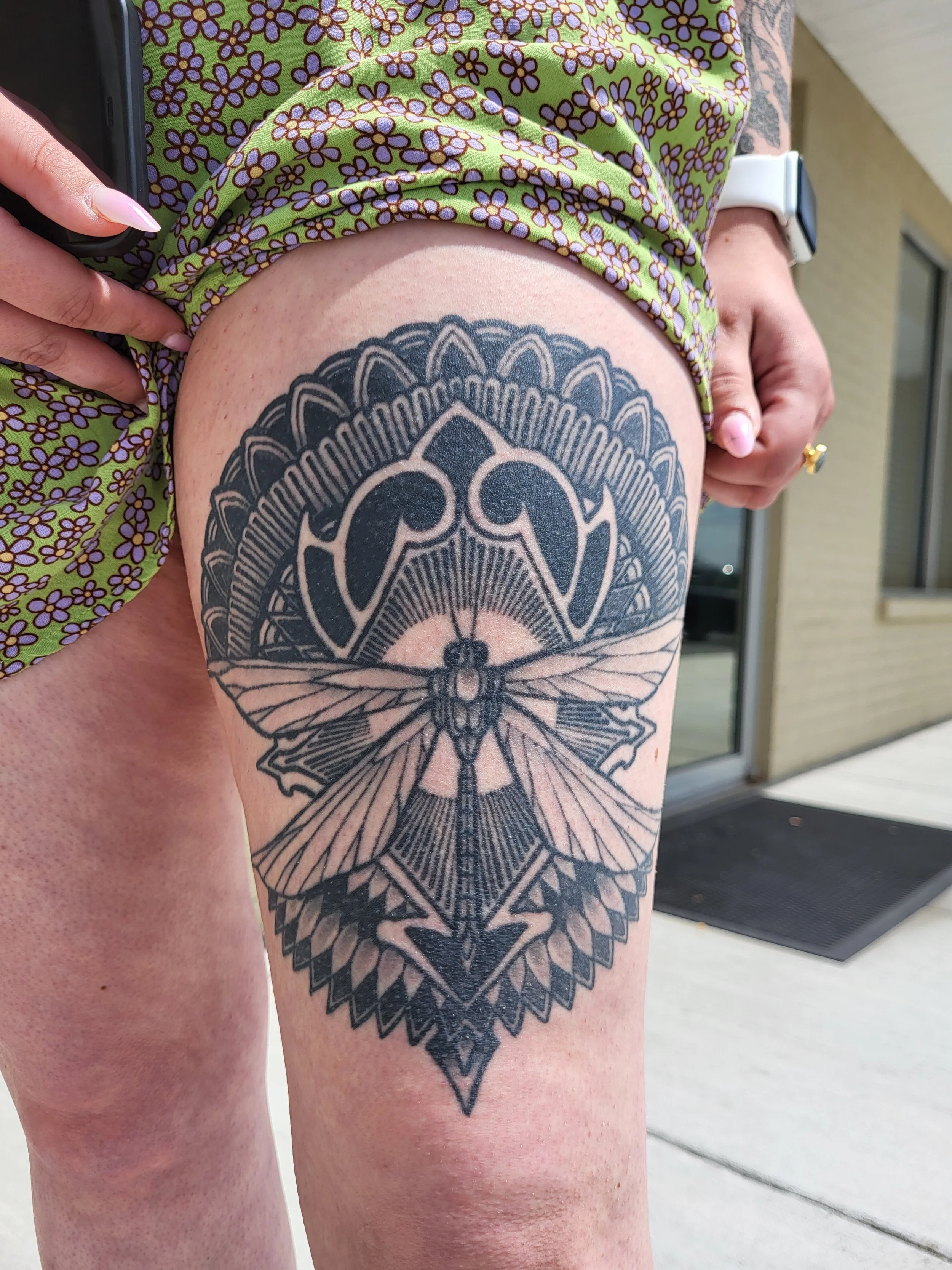 Dragonfly Motif Tattoo by Ian Efrom