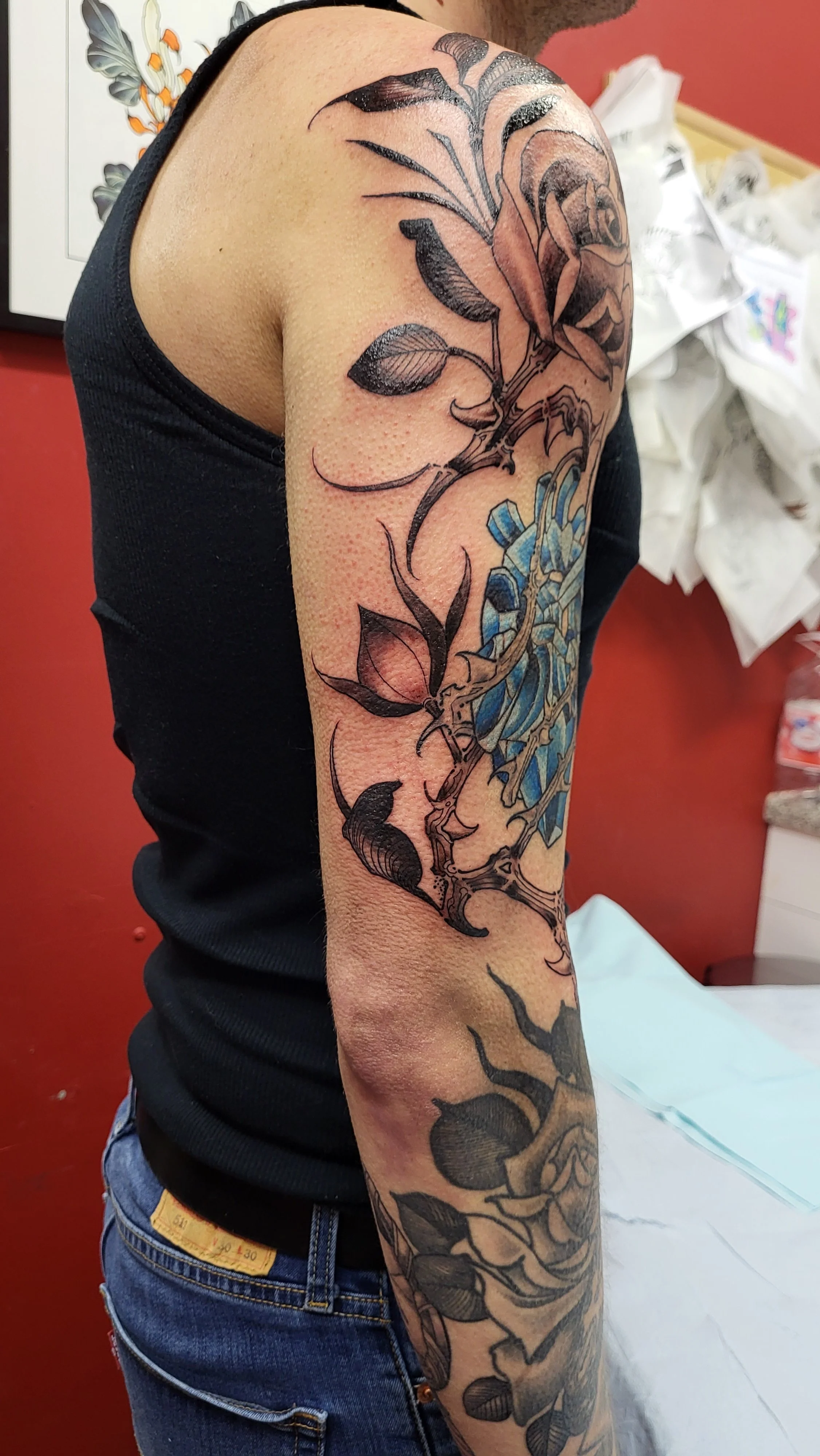  Flower Tattoo by Ian Efrom 