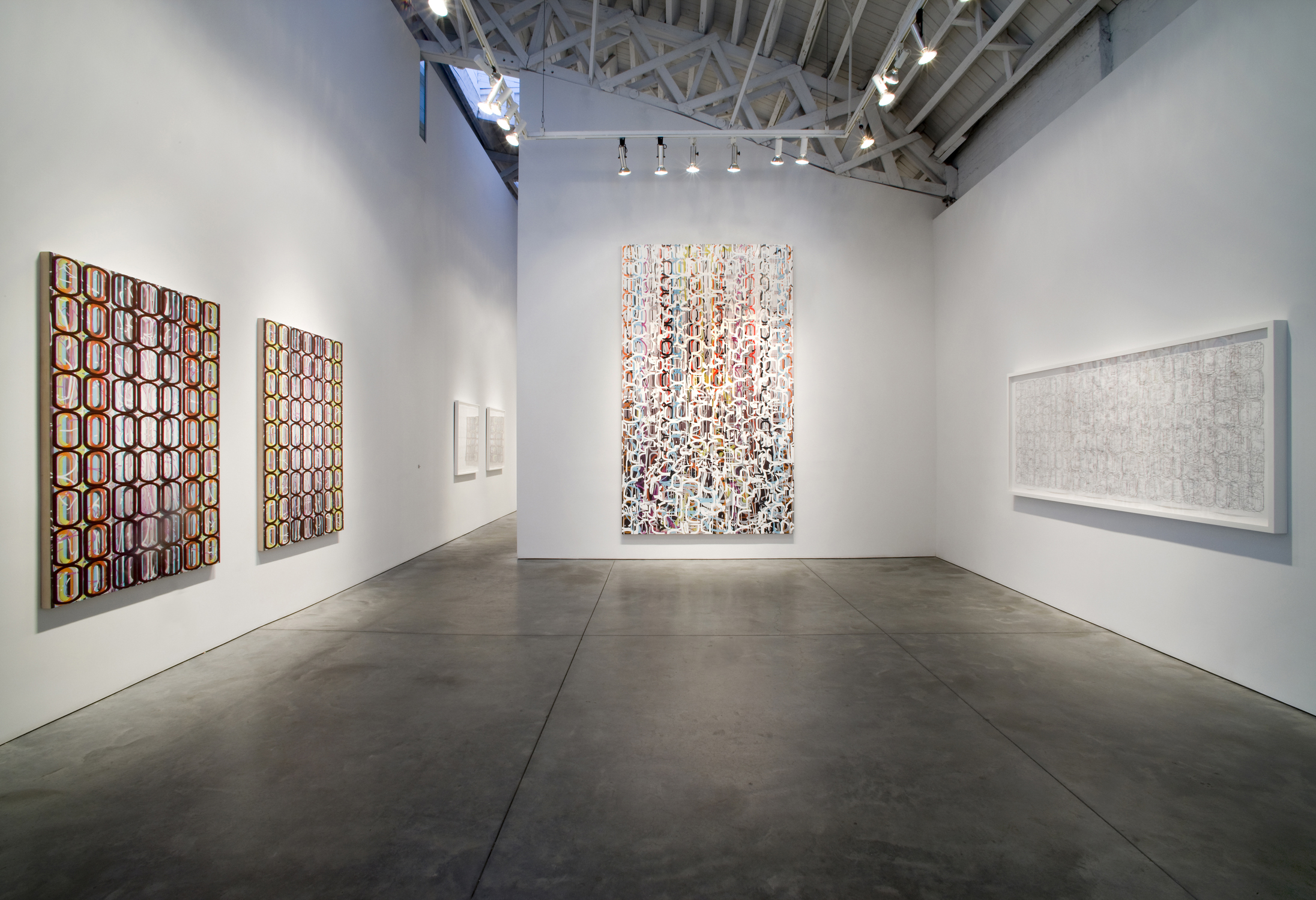  [installation] &nbsp; Recursions,&nbsp; 2008 Paintings, framed works on paper Dimensions variable 