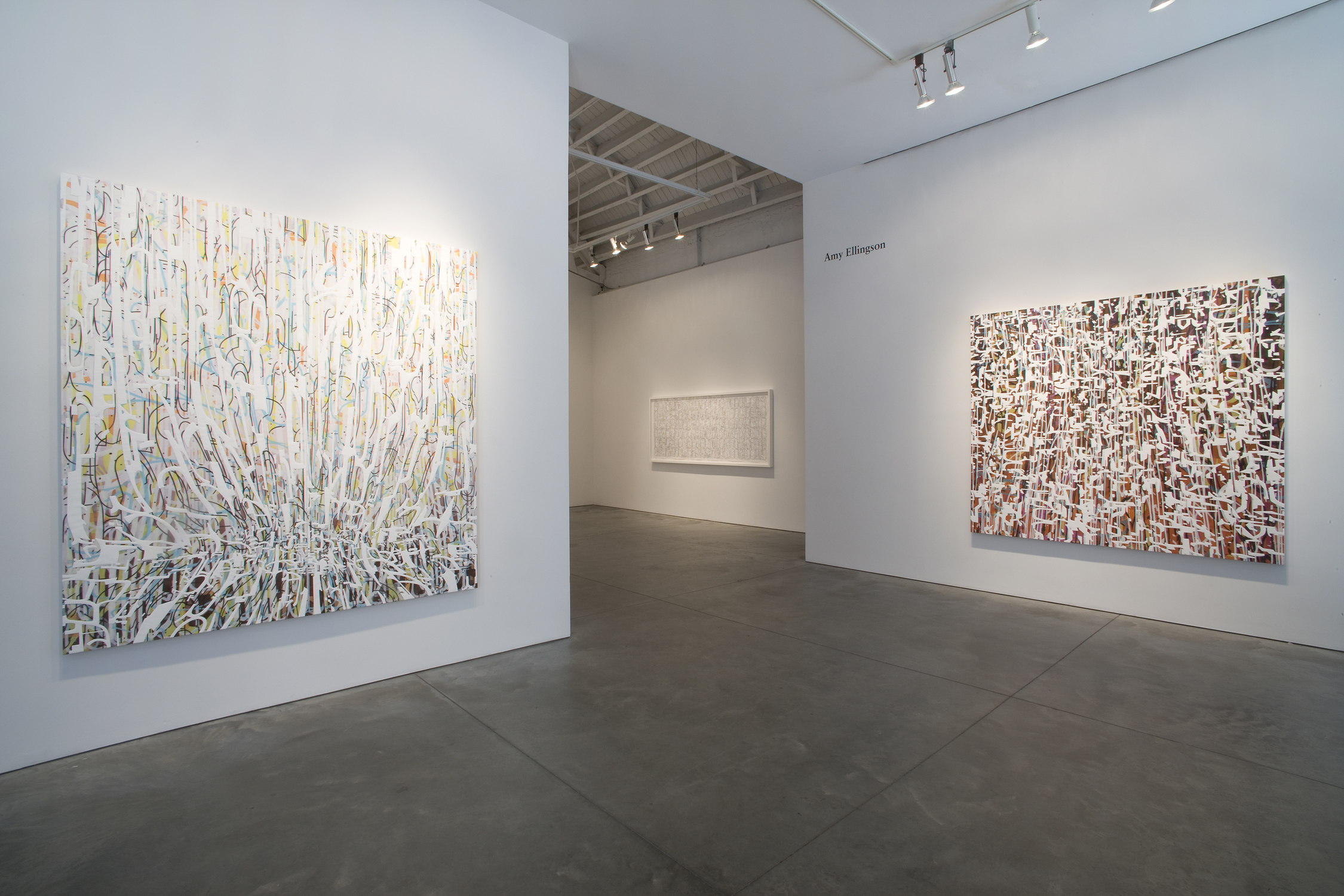  [installation] &nbsp; Recursions,&nbsp; 2008 Paintings, framed works on paper Dimensions variable 