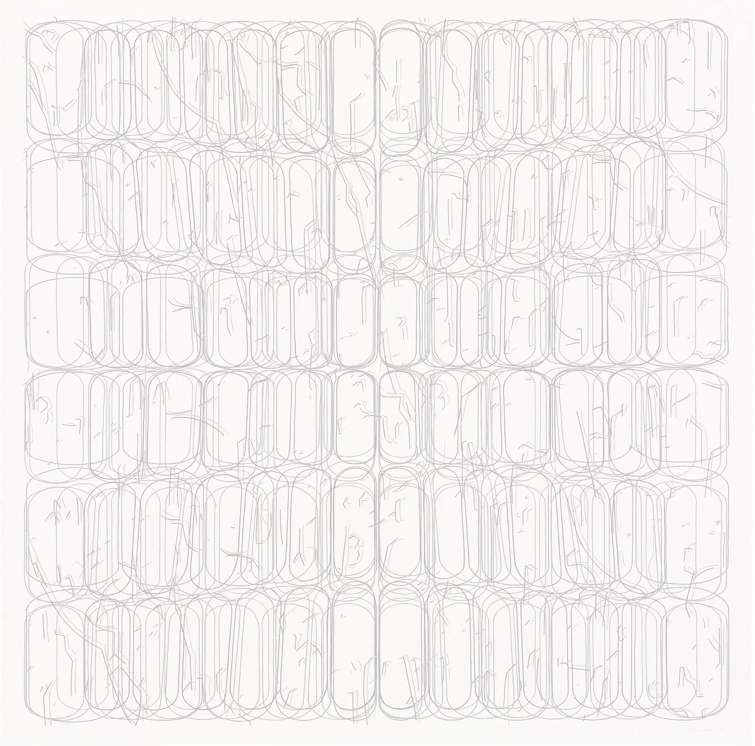 No. 062008.04, 2008 Gouache on Rising Stonehenge paper 38" x 38" (41" x 41" framed) 