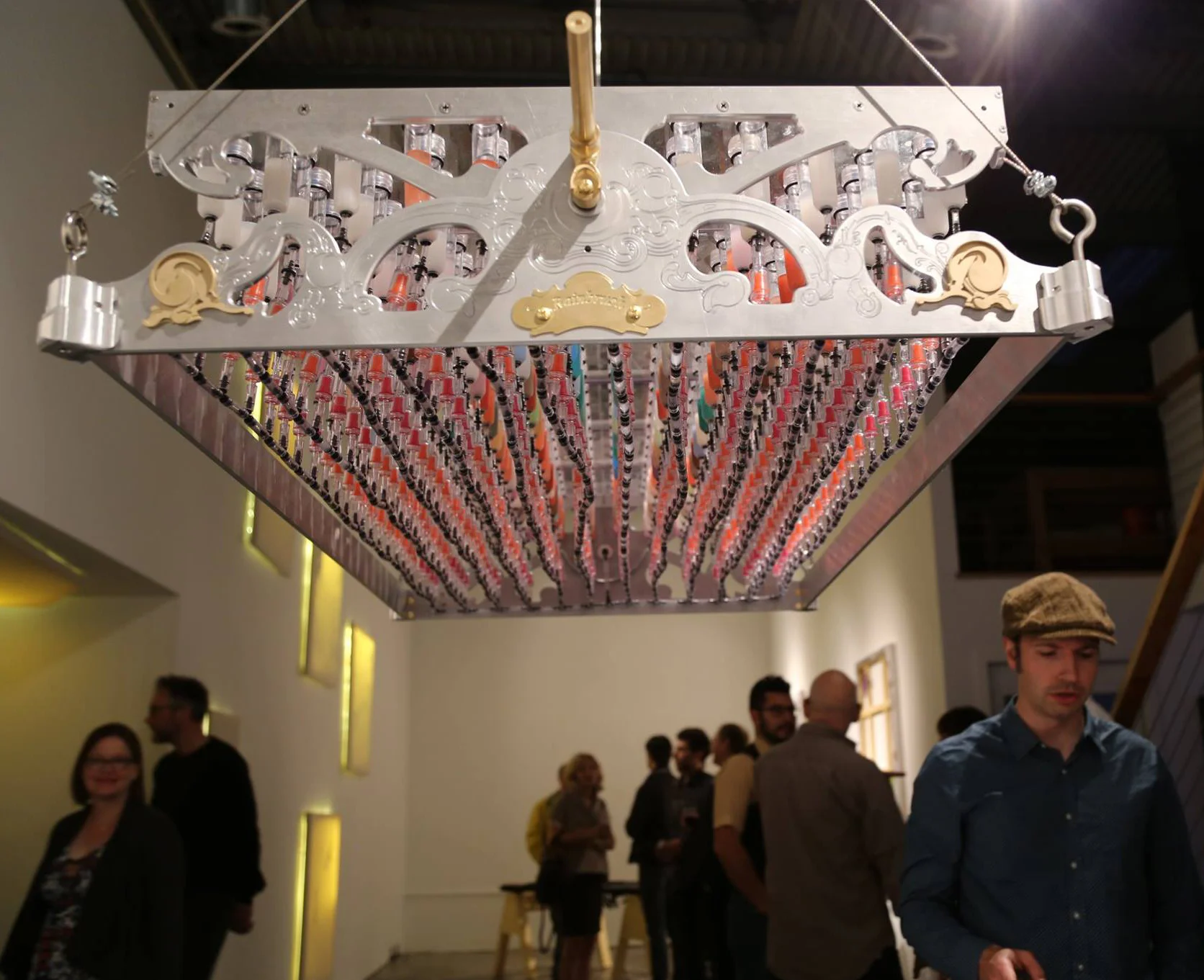 Adam Hathaway's Rainbrush in action at Aggregate Space Gallery.
