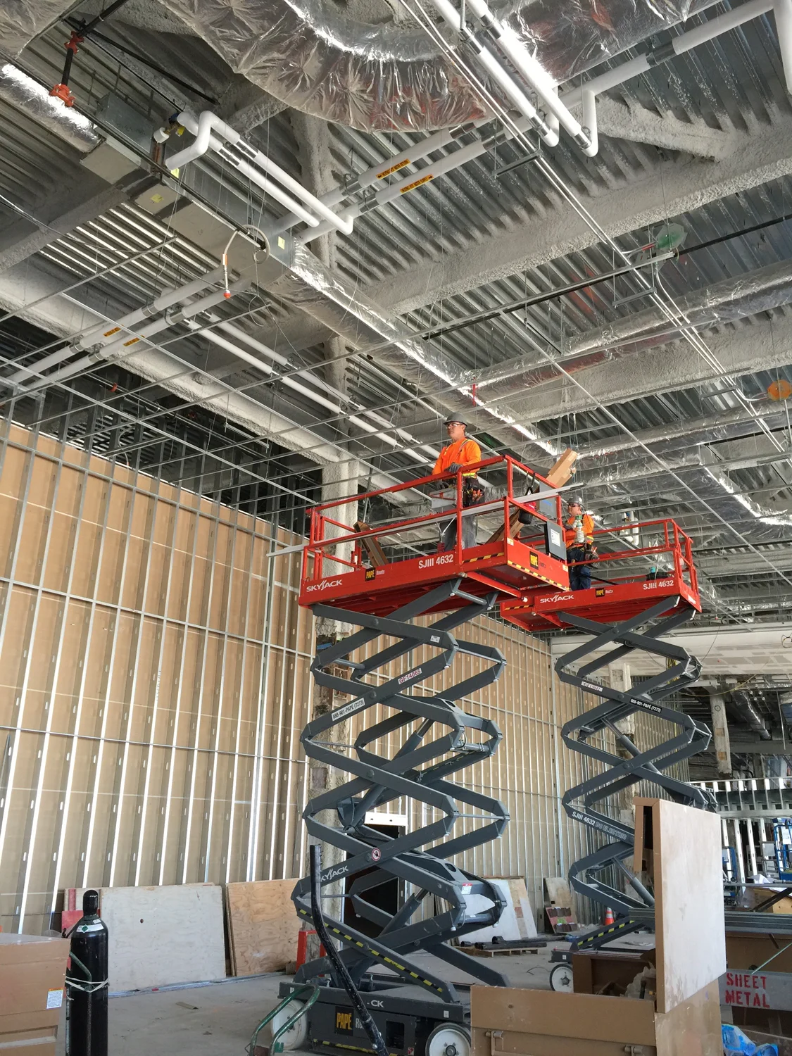 Construction in Terminal 3. 