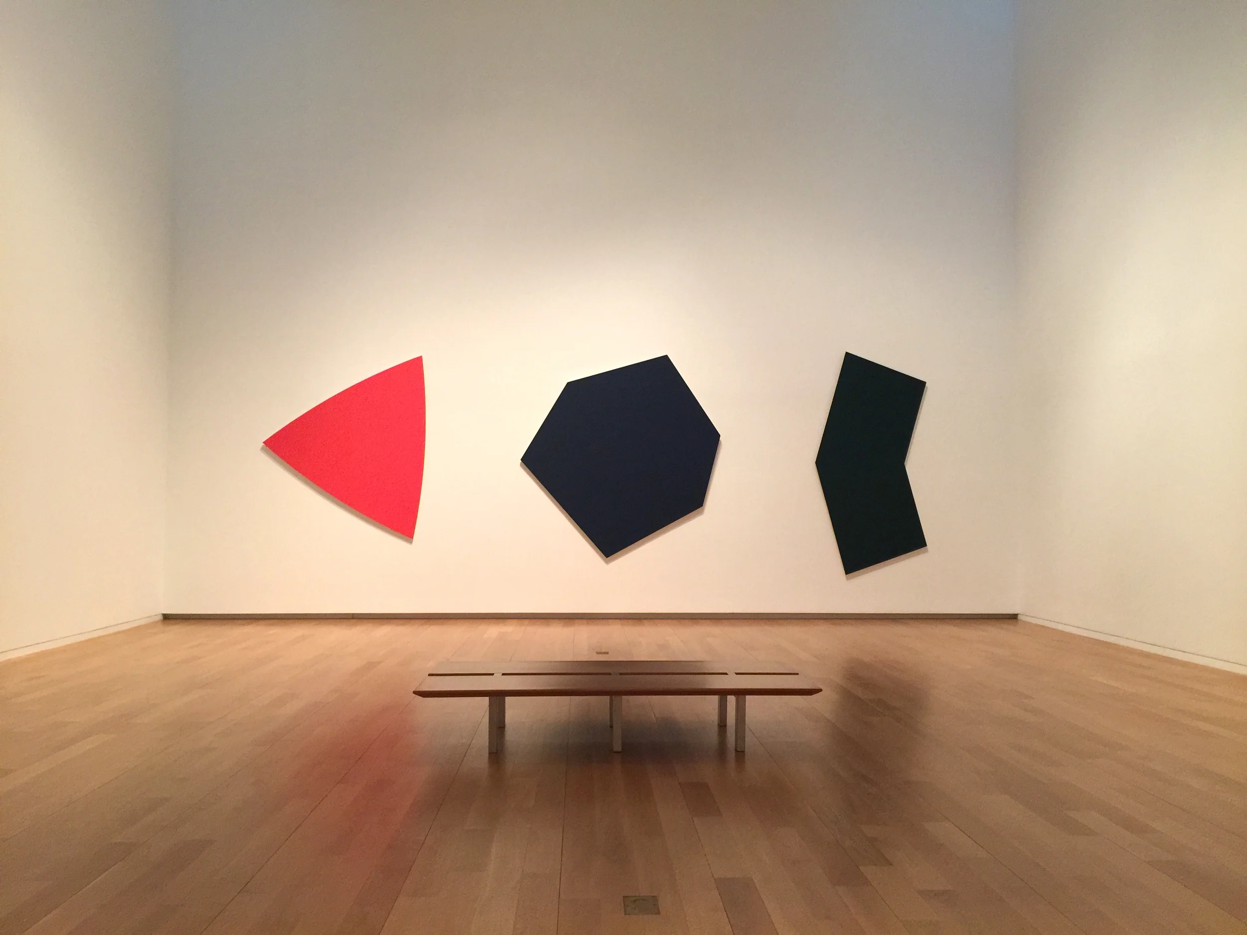 The museum has many single-artist spaces. I love this Ellsworth Kelly installation. 