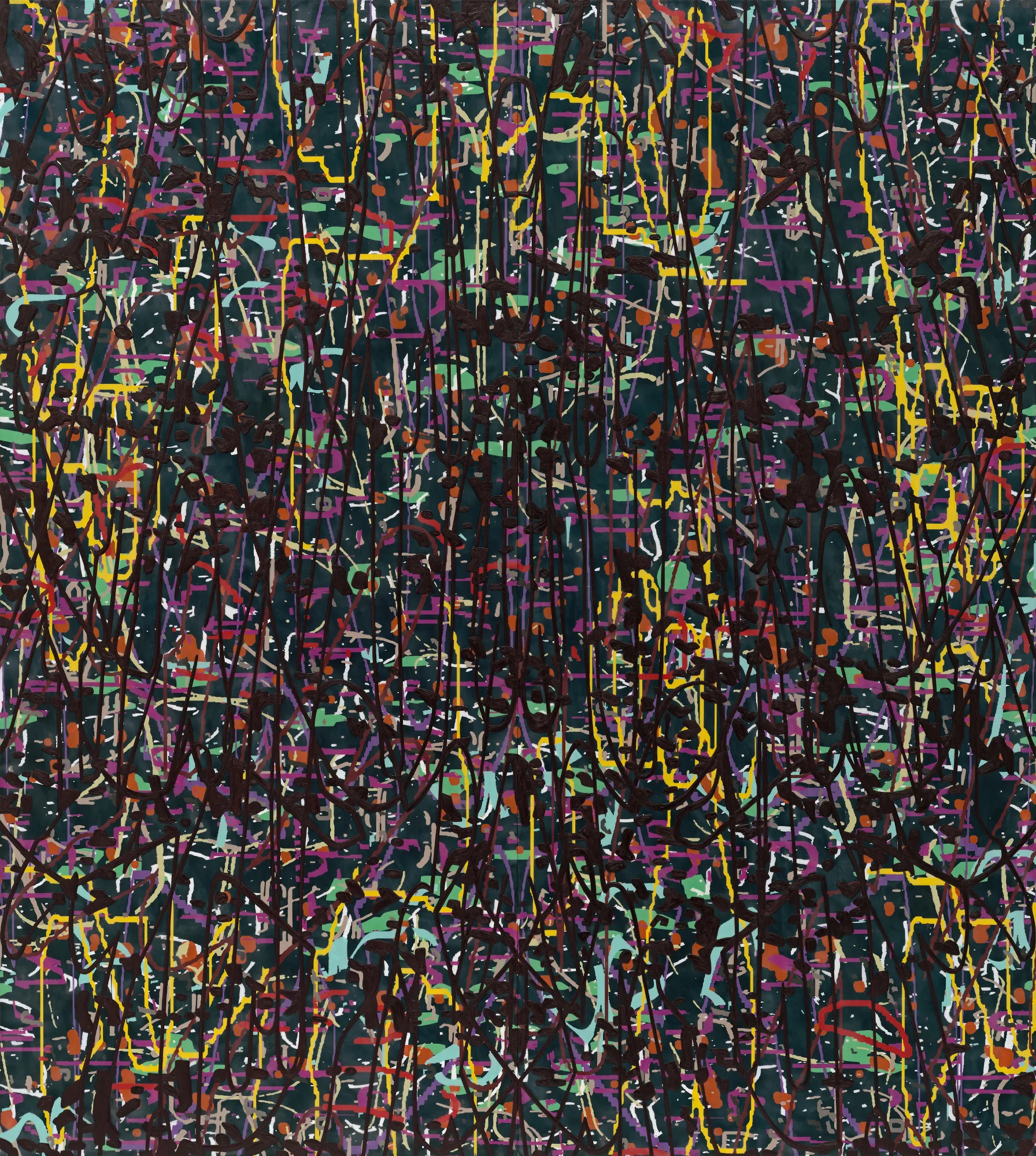 Amy Ellingson, Variation: black (dark night), 2016