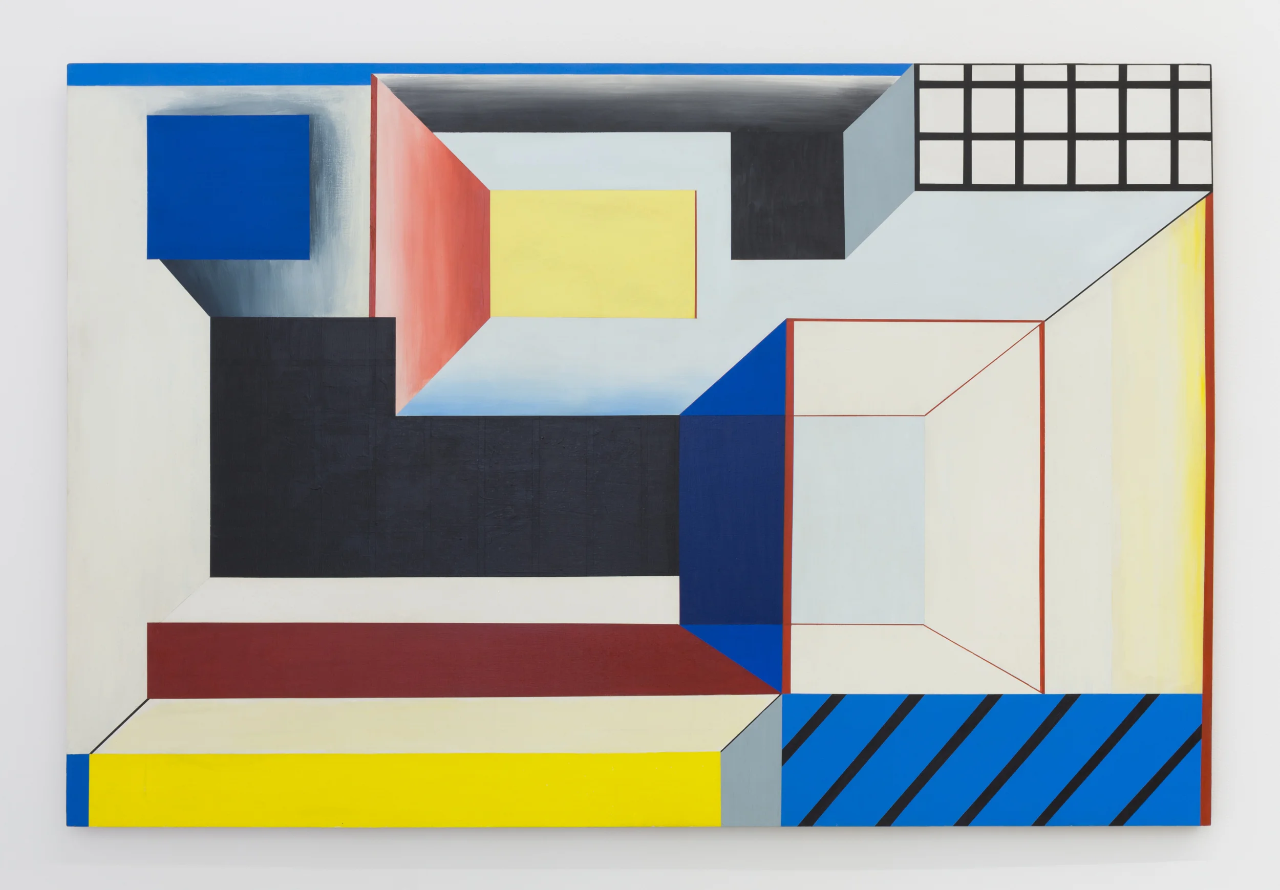 SUZANNE BLANK REDSTONE, Portal 1, 1967. Acrylic on shaped masonite, 44.5 x 66 inches 