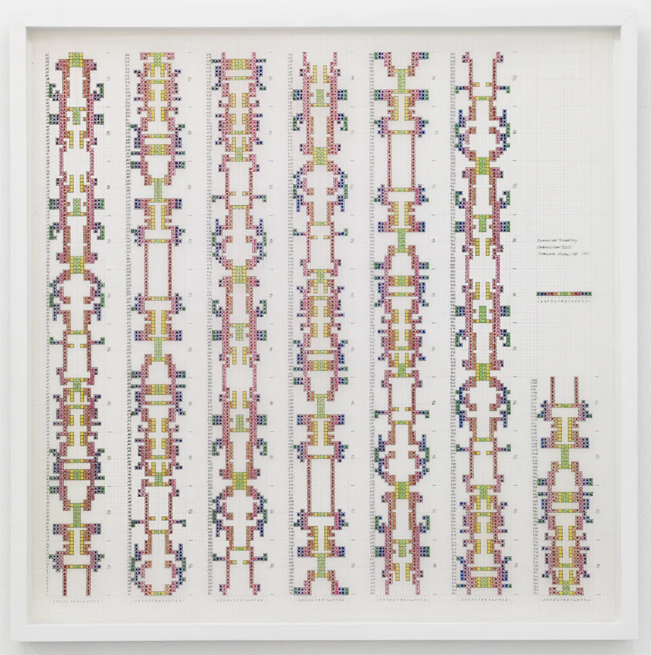Channa Horwitz, Sonakinatography I Composition XXII , 1991
